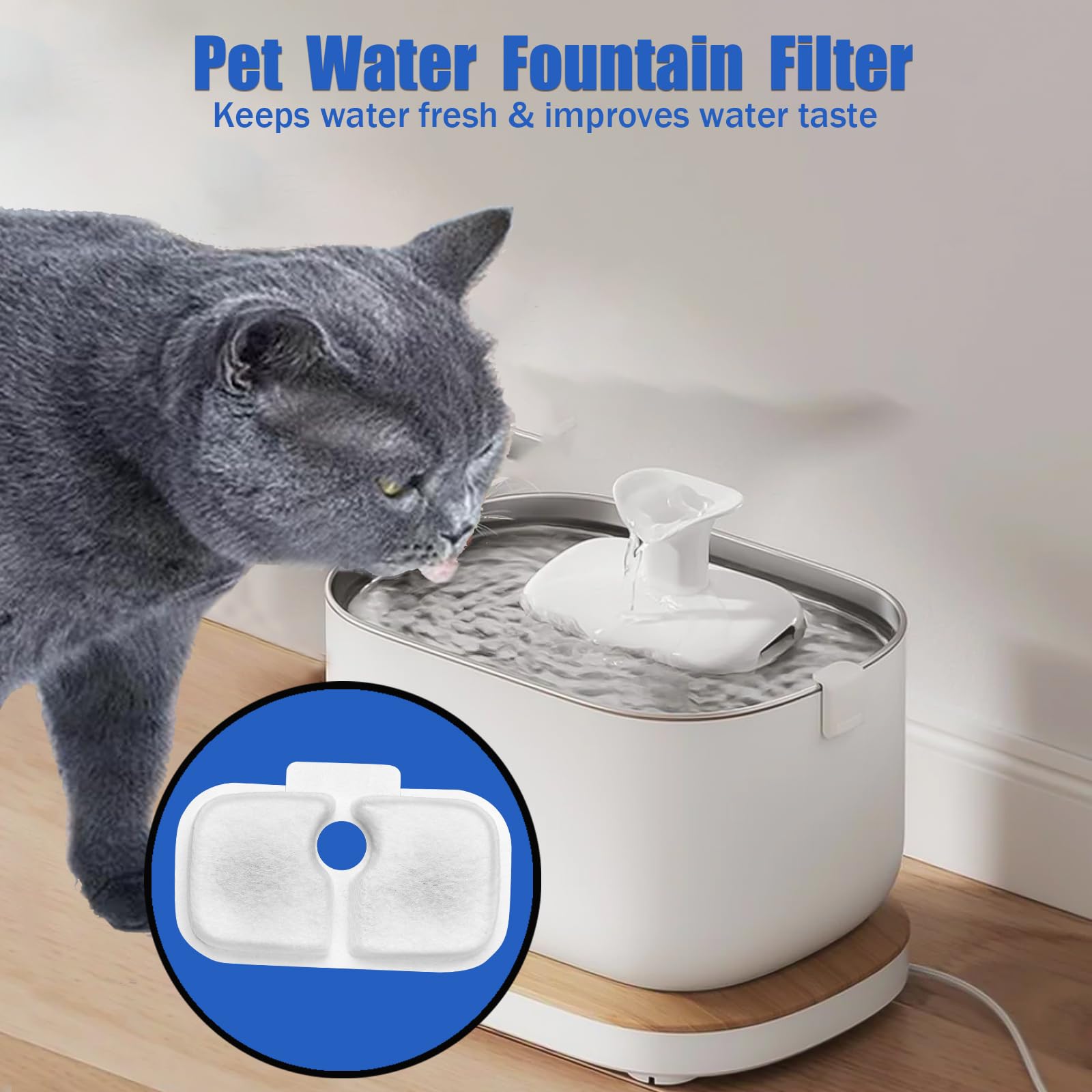 Cat Water Fountain Filter,Pet Fountain Filter Replacement For Pet Fountain,Water Fountain Filters Replacements Fit For Petlibro
