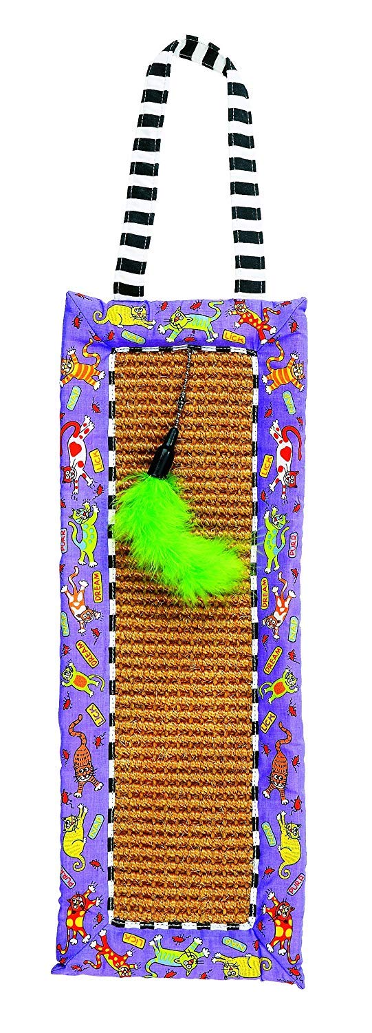 Fat Cat Scratchy Mat Doorknob Hanger