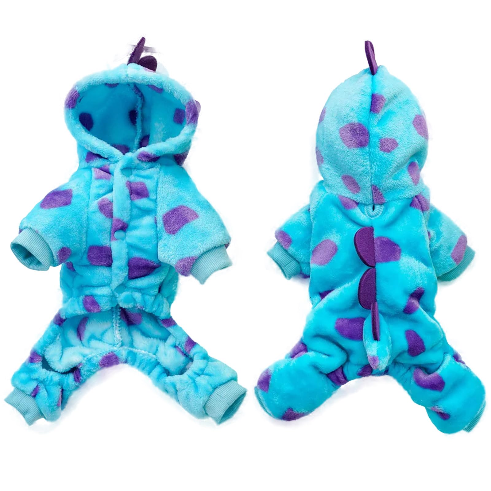 Dinosaur Costume For Small Dogs And Cats, Dog Hoodies Cold Weather Coat,Dog Pajamas For Christmas Halloween