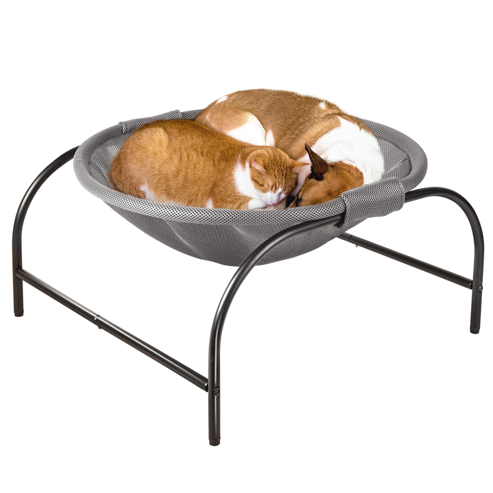 Junspow Cat Bed [Large Size] Dog Bed Pet Hammock Bed Free-Standing Cat Sleeping Cat Supplies Pet Supplies Whole Wash Stable Structure Detachable Excellent Breathability Easy Assembly