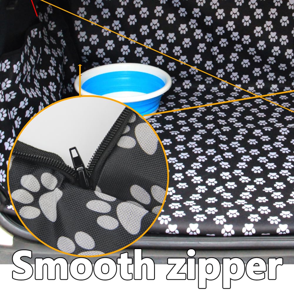 Sovelor Waterproof Suv Cargo Liner For Dogs - Universal Fit Trunk & Seat Cover, Washable Protector