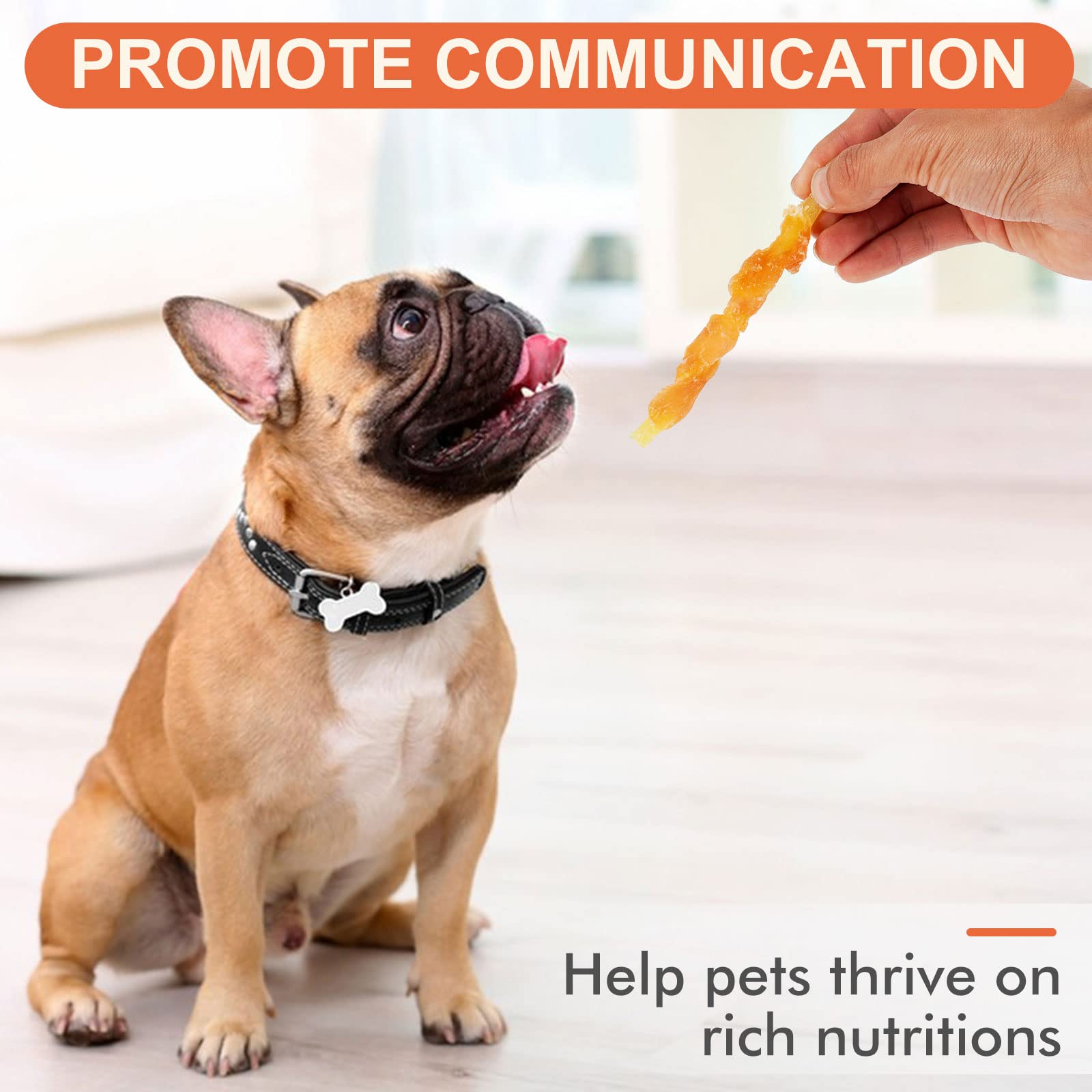MON2SUN Rawhide Free Dog Treats Chicken Wrapped Cod Sticks for Small Dogs Healthy Training Treats Soft Snacks (8.82 Ounce -Pack