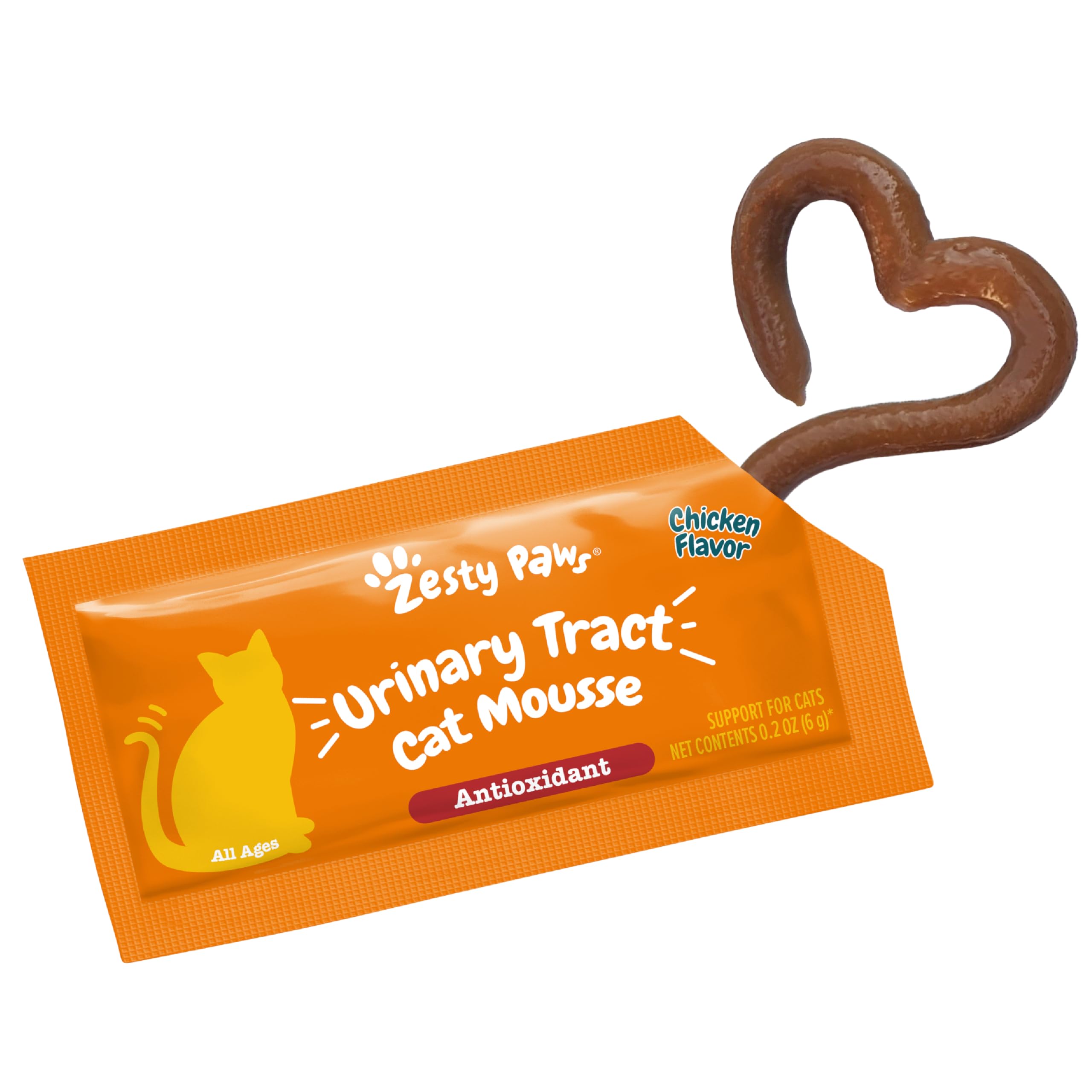 Zesty Paws Urinary Tract Mousse for Cats - Cranberry & D-Mannose - Kidney, Bladder & Urinary Tract Health - Cat Supplement with