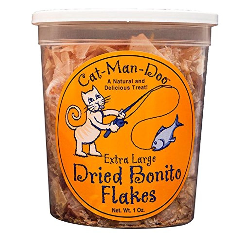 CatManDoo Extra Large Bonito Flakes, 1Ounce Container or Pouch