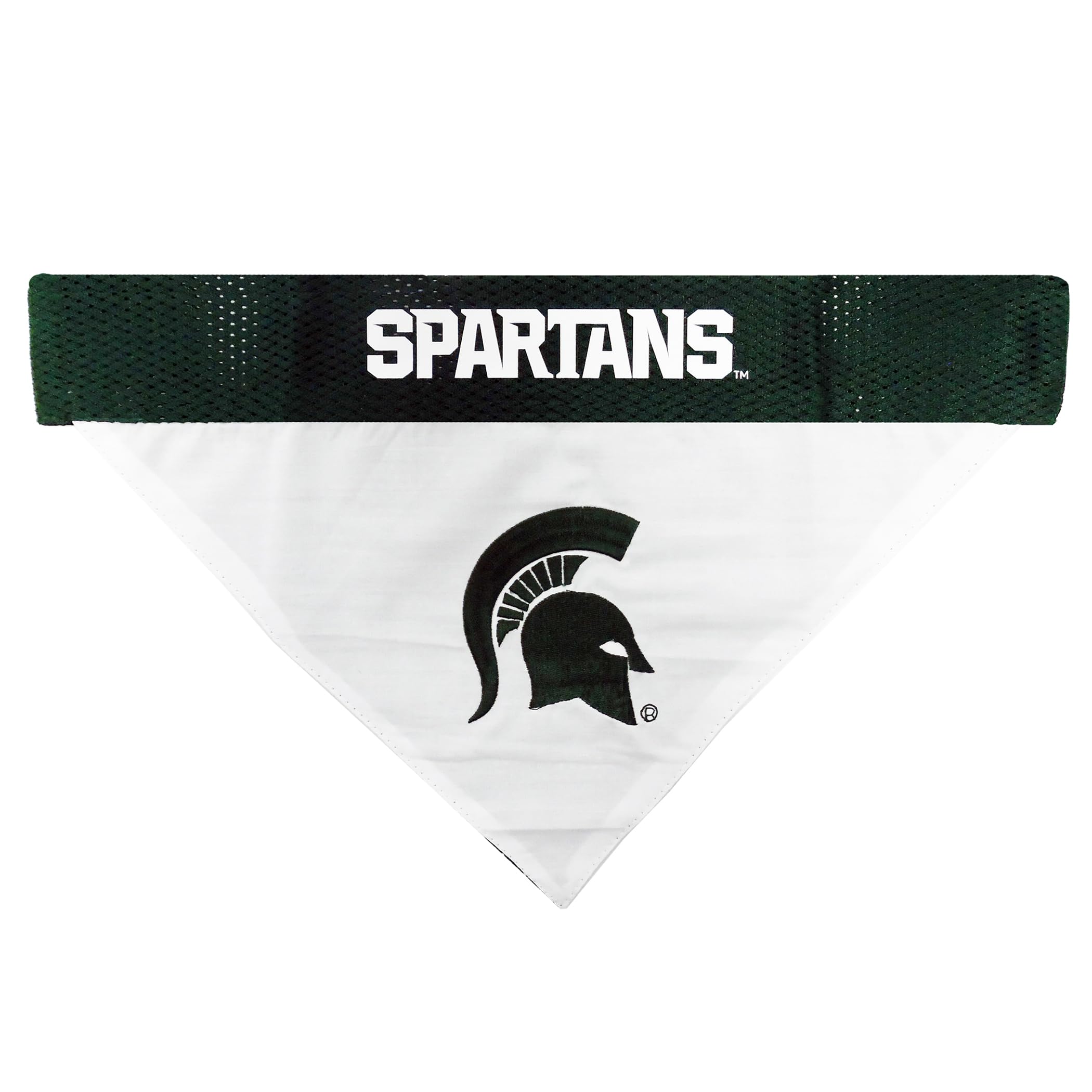 Pets First Collegiate Pet Accessories, Reversible Bandana, Michigan State Spartans Size Xx-Large