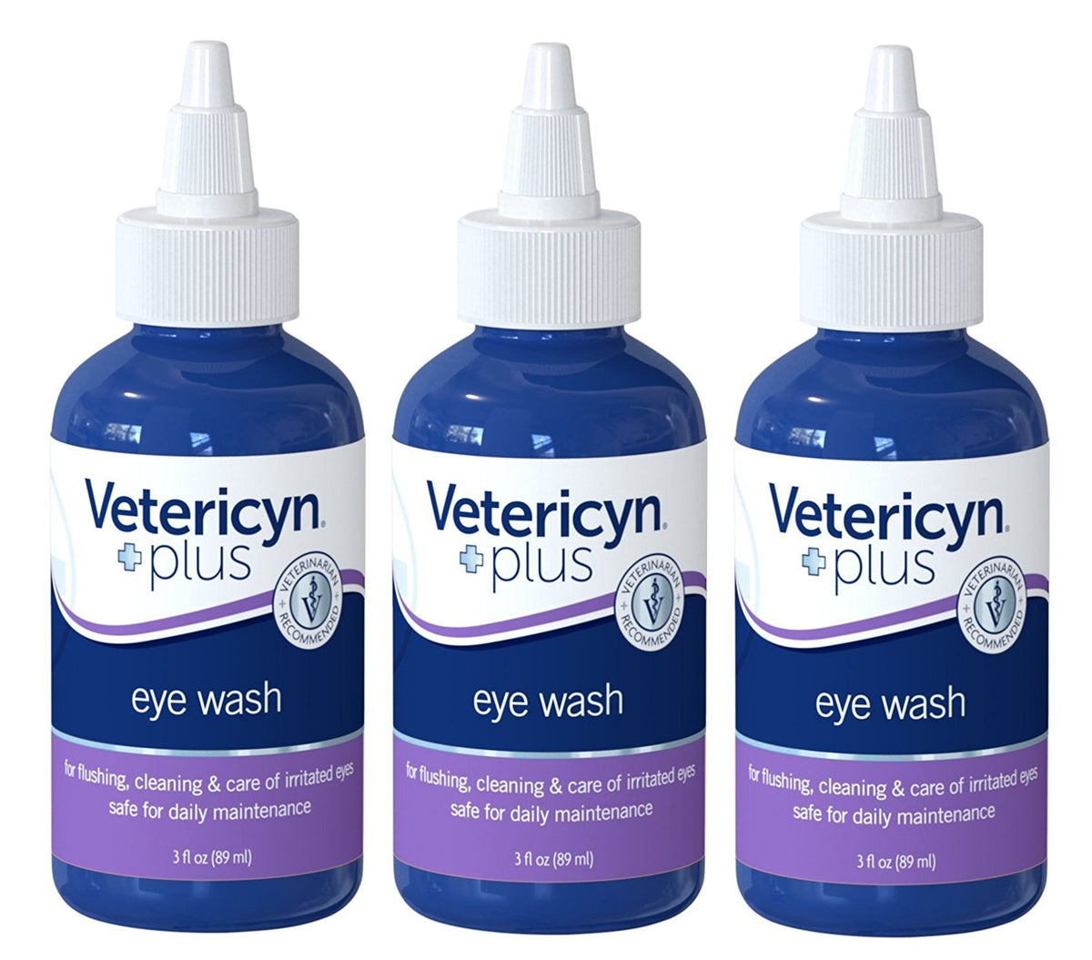 (3 Pack) Vetericyn Plus All Animal Eye Wash, 3 Ounces Per Pack
