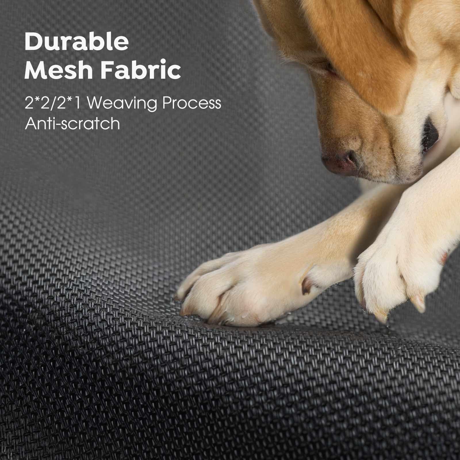 Veehoo Elevated Dog Bed, Outdoor Raised Dog Cots Bed For Medium Dogs, Cooling Camping Elevated Pet Bed With Slope Headrest For Indoor And Outdoor, Washable Breathable, Medium, Black, Cwc2204