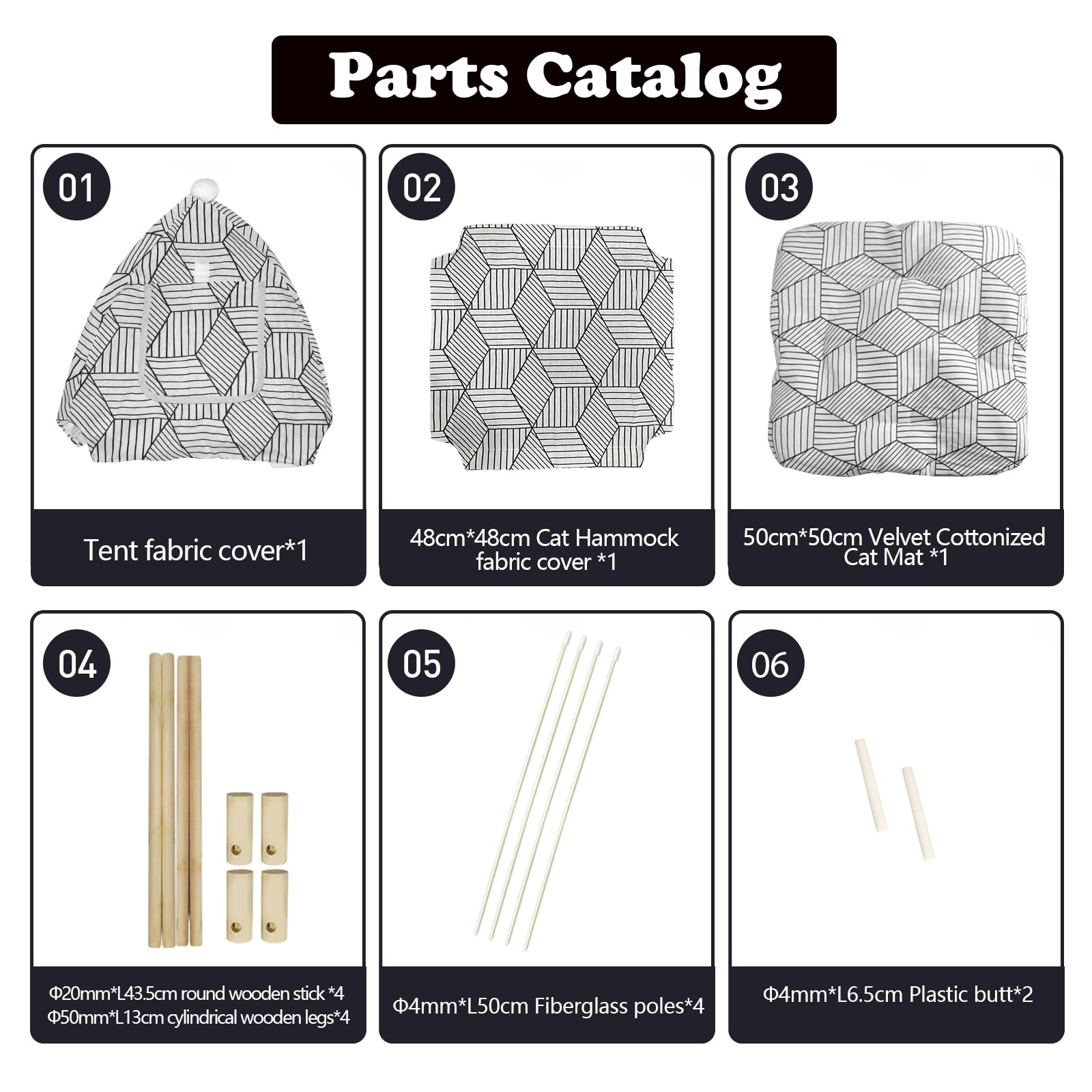 Nockovi 2-In-1 Elevated Cat Tent Cat House, Quick Assembly And Disassembly, Portable Indoor/Outdoor Cute Cat Bed Cave-White Diam