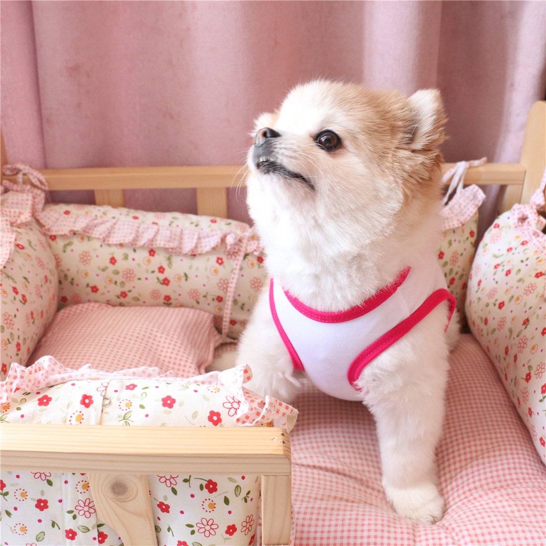 Dog Shirts Pet Shirts Dog T-Shirt Puppy Dog T Shirt Dog Vest Puppy Vest Pet Clothing Puppies Clothes For Small Dogs Doggie Tee Summer Apparel Female Dog Shirt Beach Wear¡ (X-Small, Bikini)