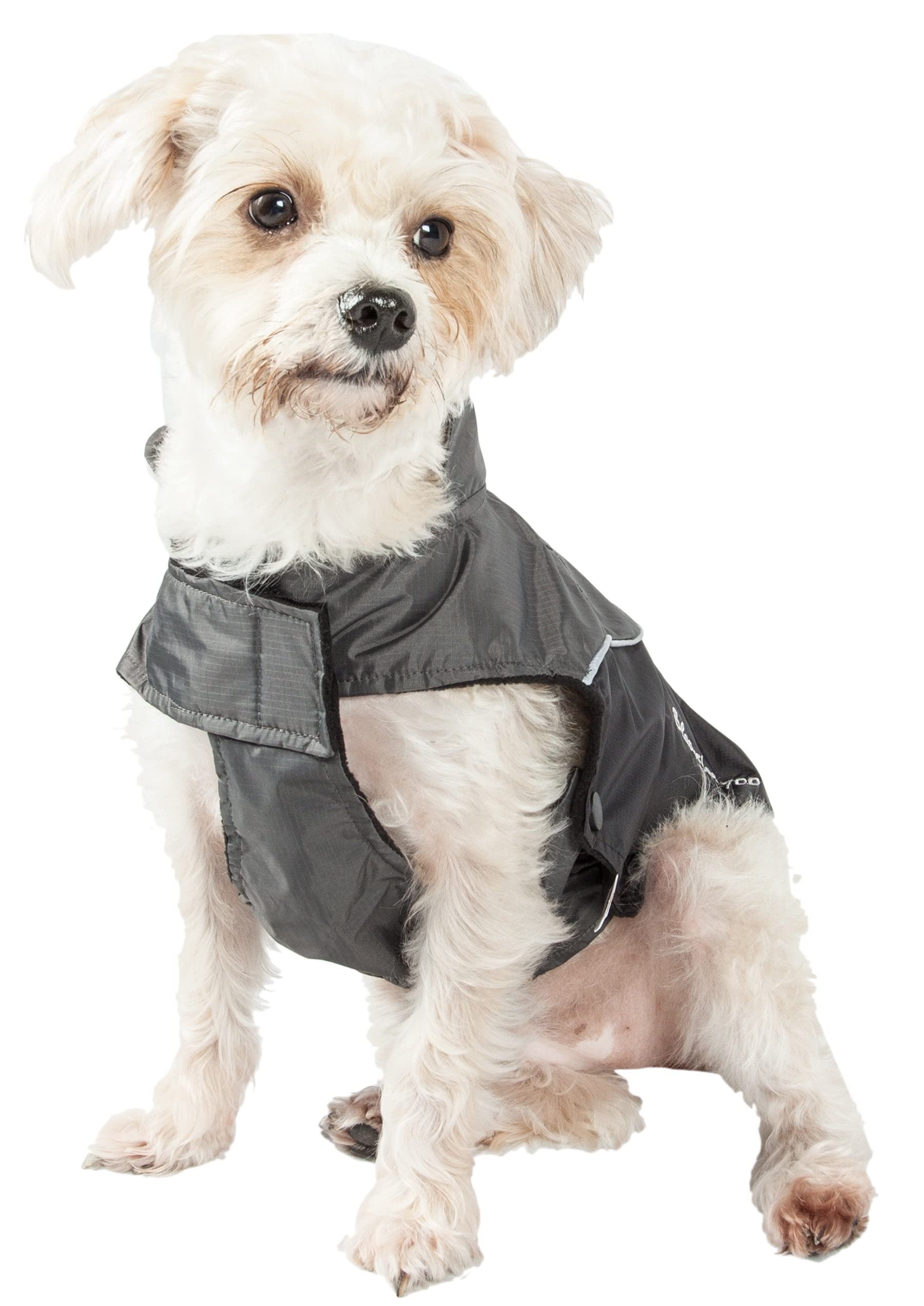 Touchdog Subzero-Storm Winter Dog Coat - Reflective and Waterproof Dog Jacket with Lightweight Blackshark Insulation Technology