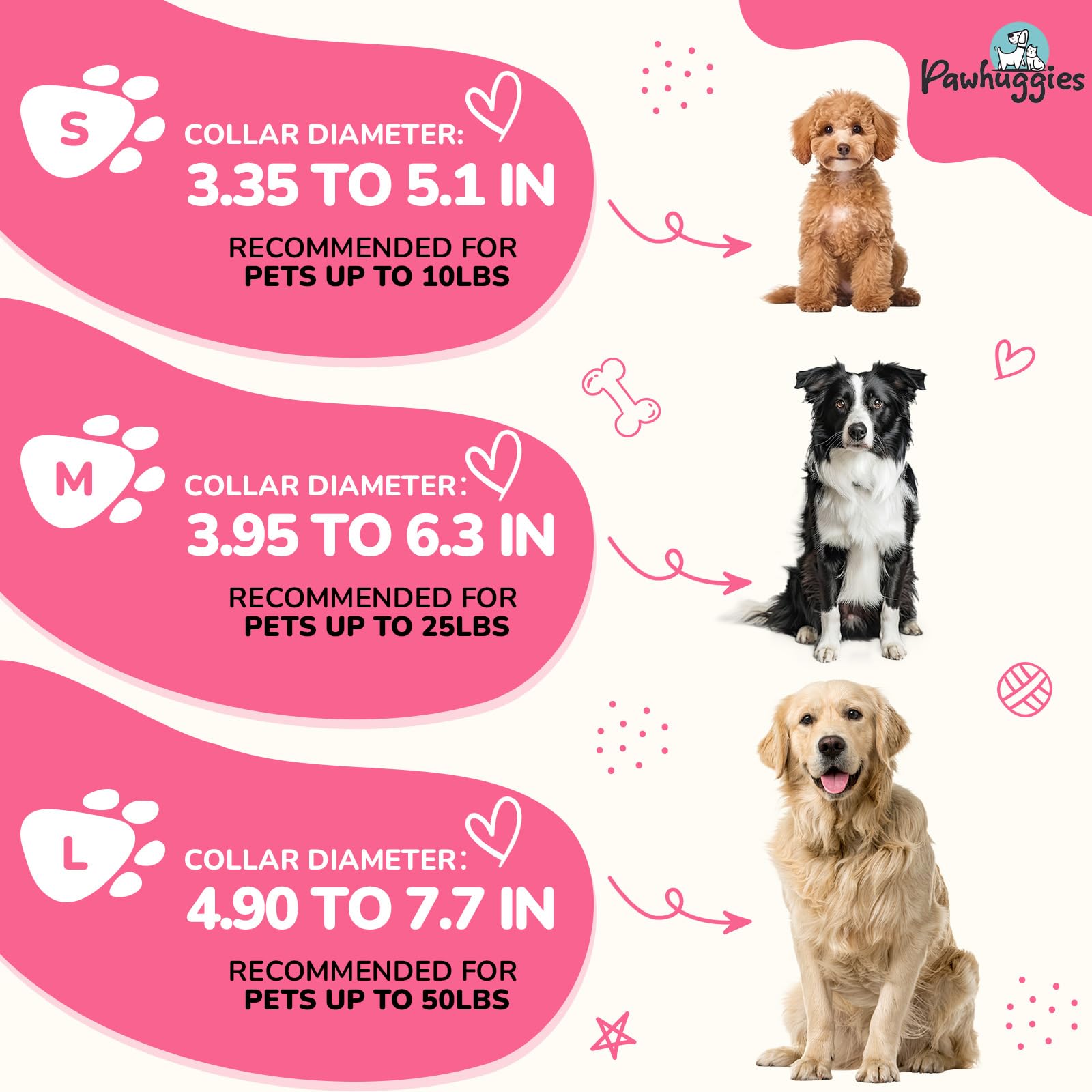 Rose Pink Dog Collar And Leash Set For Large Dog, Breathable, Anti-Odor & Soft, Comfortable For Sensitive Skin Puppies, 90% Bamb