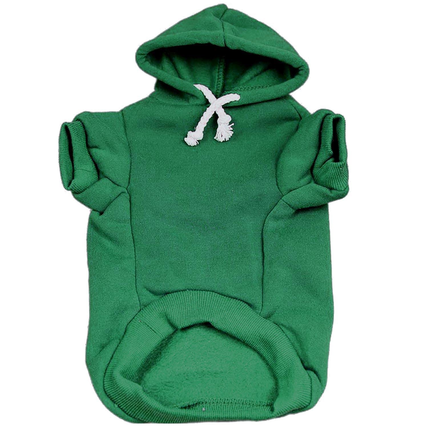 Big Sister Heart Paw Baby Announcement Dog Hoodie Fleece Lined Pullover Sweatshirt With Leash Hole (Green, 3X-Large 86)