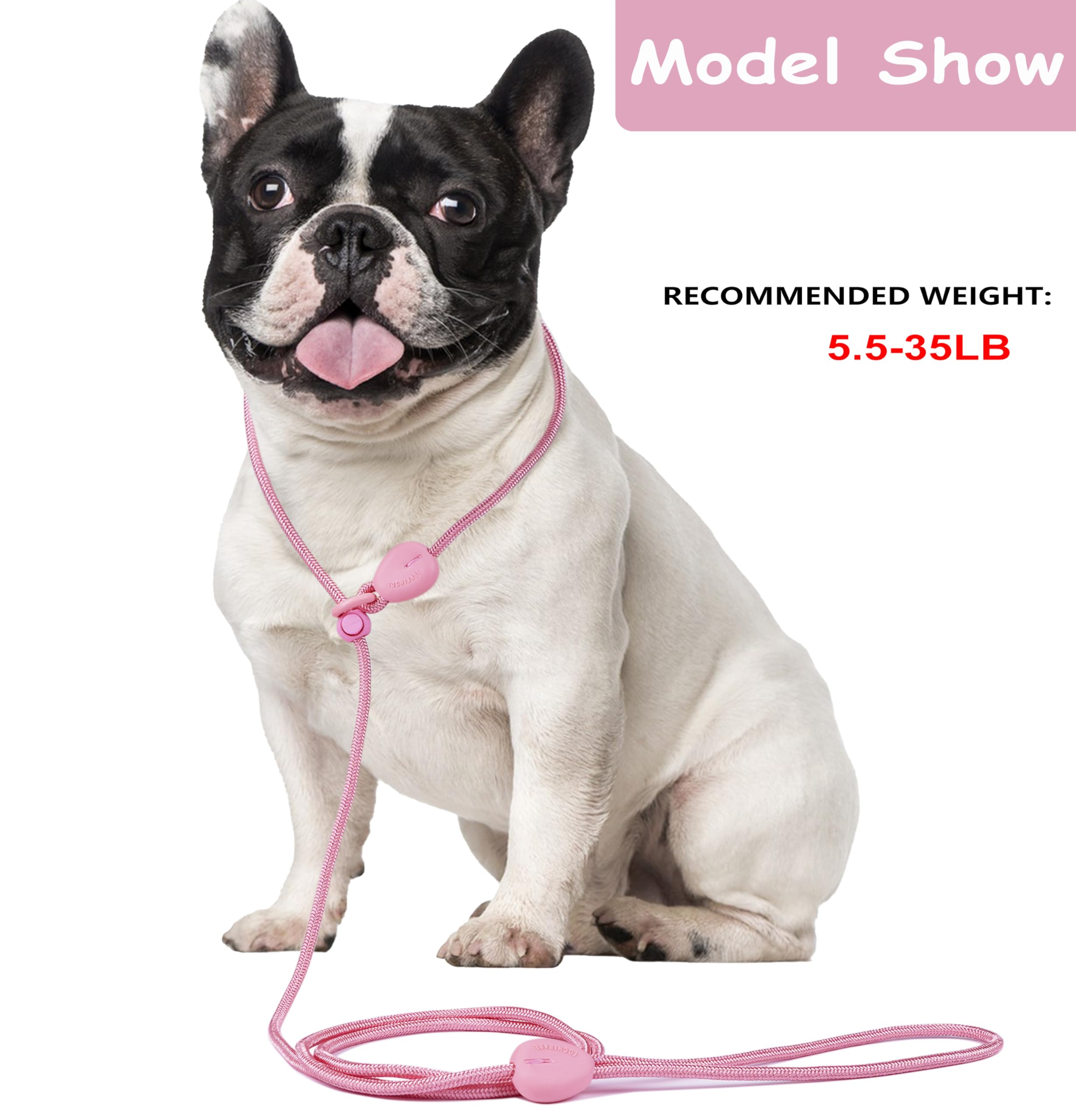 Slip Leash for Dogs 6FT Slip Lead Strong Dog Training Leash Heavy Duty Slip Leash No Pull Dog Slip Lead Comfortable Rope Dog Lea