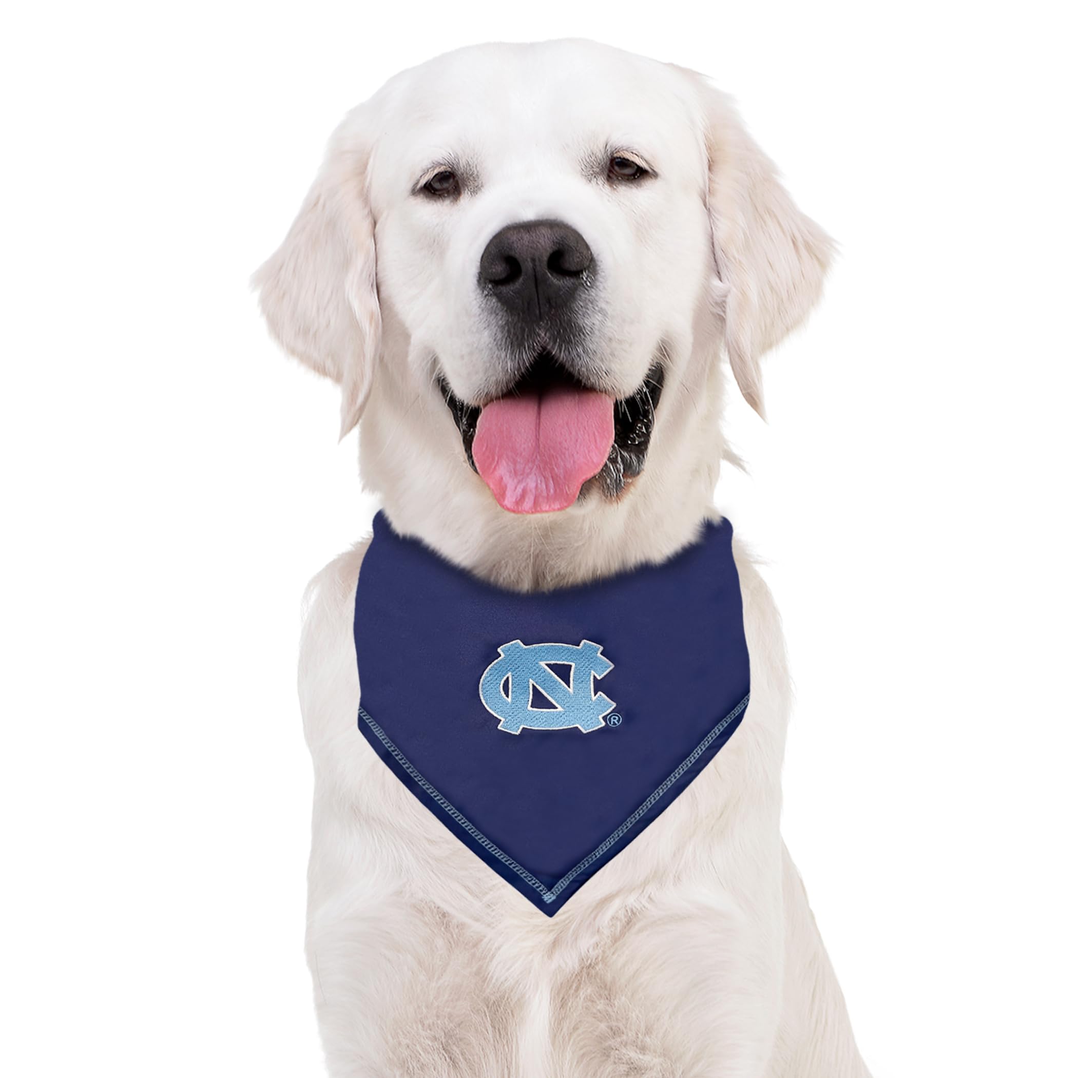 Pets First Ncaa North Carolina Tar Heels Tie Bandana, Size Large/X-Large. Dog Bandana Scarf Bib For Pet Cat Dog. The Ultimate Ga