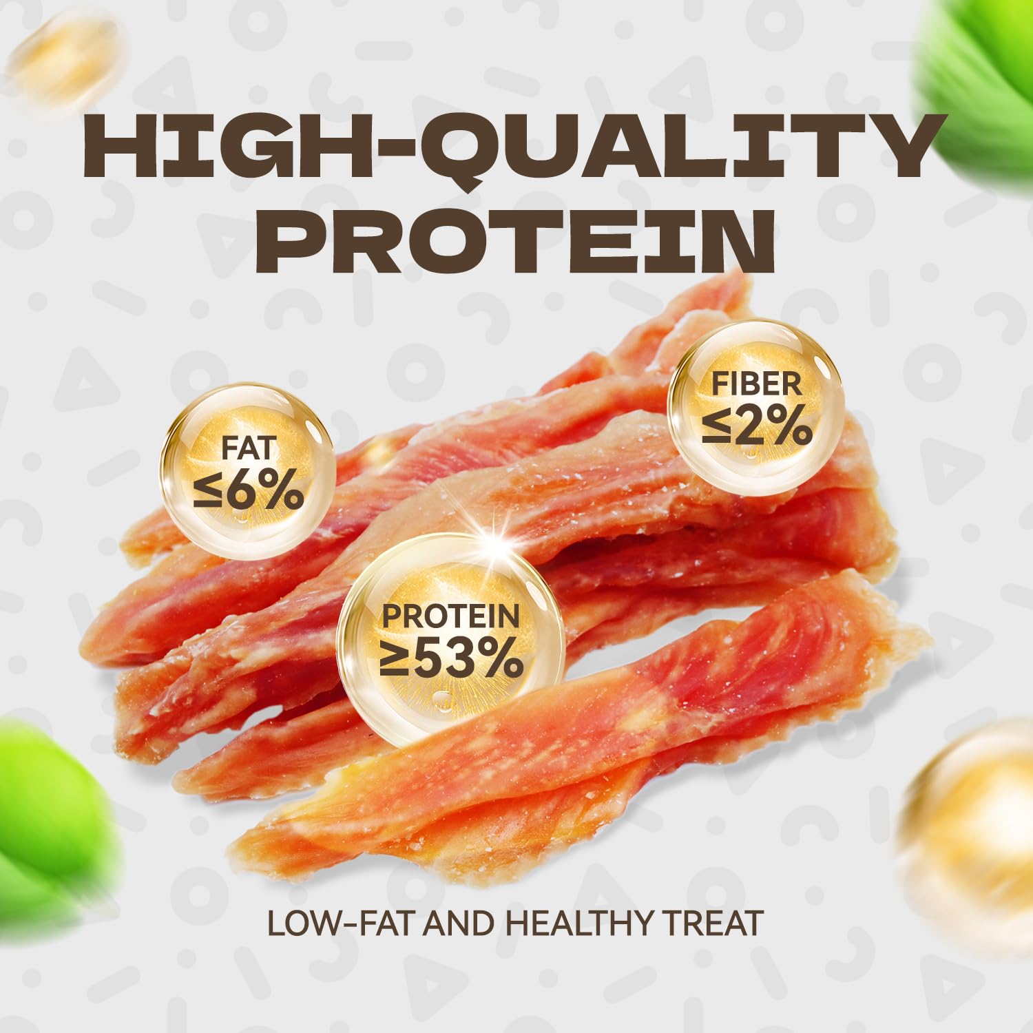 KUADELRO Chicken Jerky Dog Treats, Real Chicken Strips Dog Training Treats Soft Rawhide-Free Chews Healthy Snacks for Small Medi