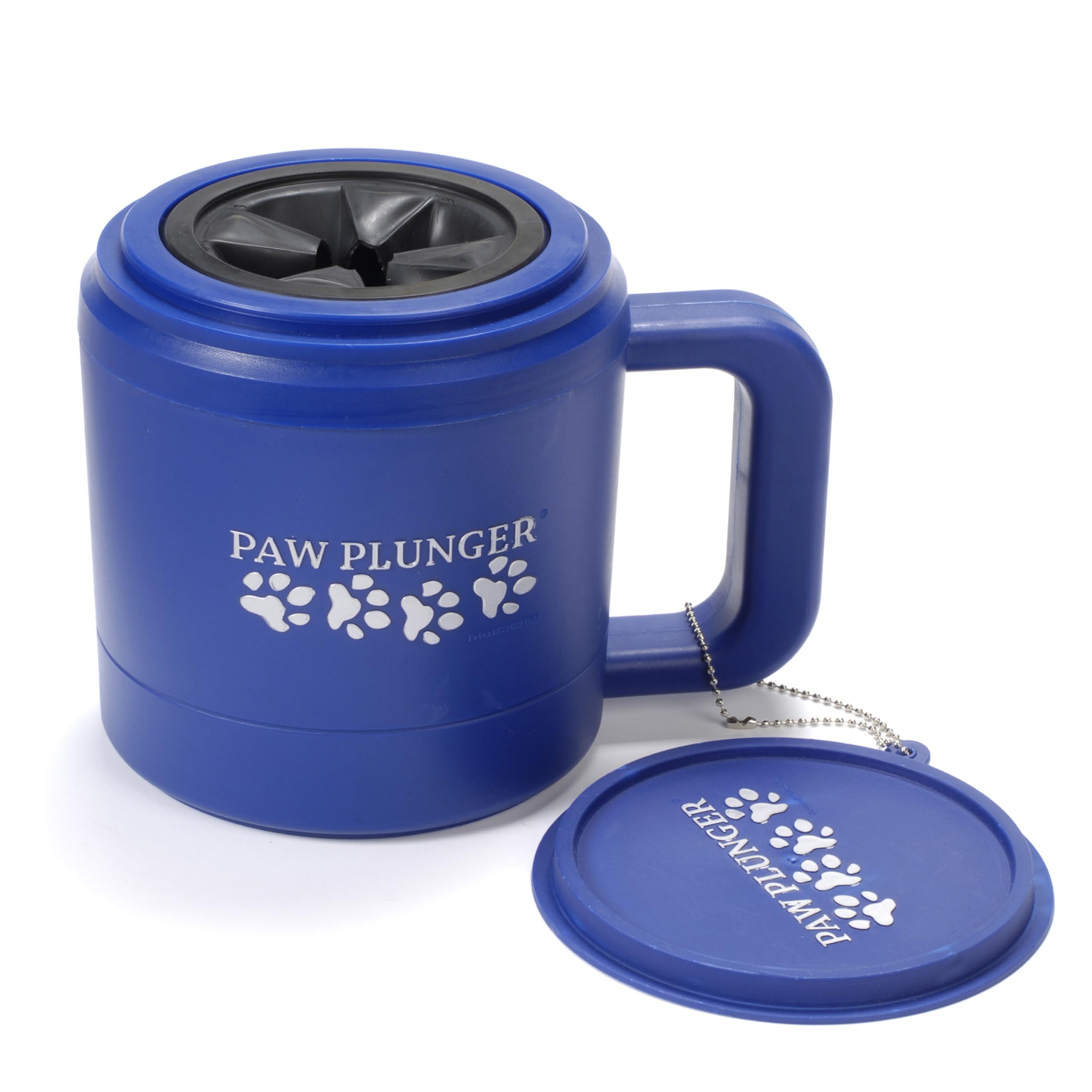 Paw Plunger - Dog Paw Cleaner - Puppy Essentials - Portable Dirty Paw Washer - Ideal For Medium Dogs - Blue