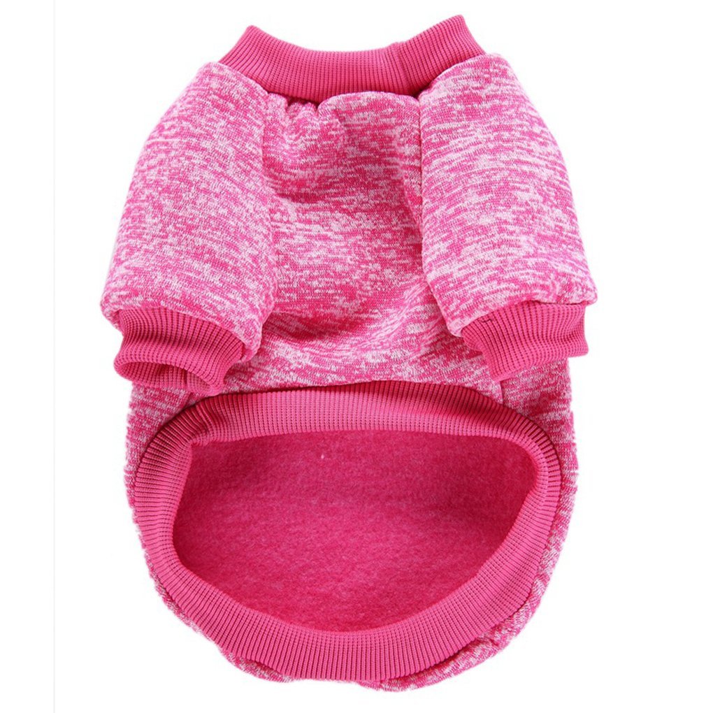 Chborless Pet Dog Classic Knitwear Sweater Warm Winter Puppy Pet Coat Soft Sweater Clothing For Small Dogs (S, Rose)