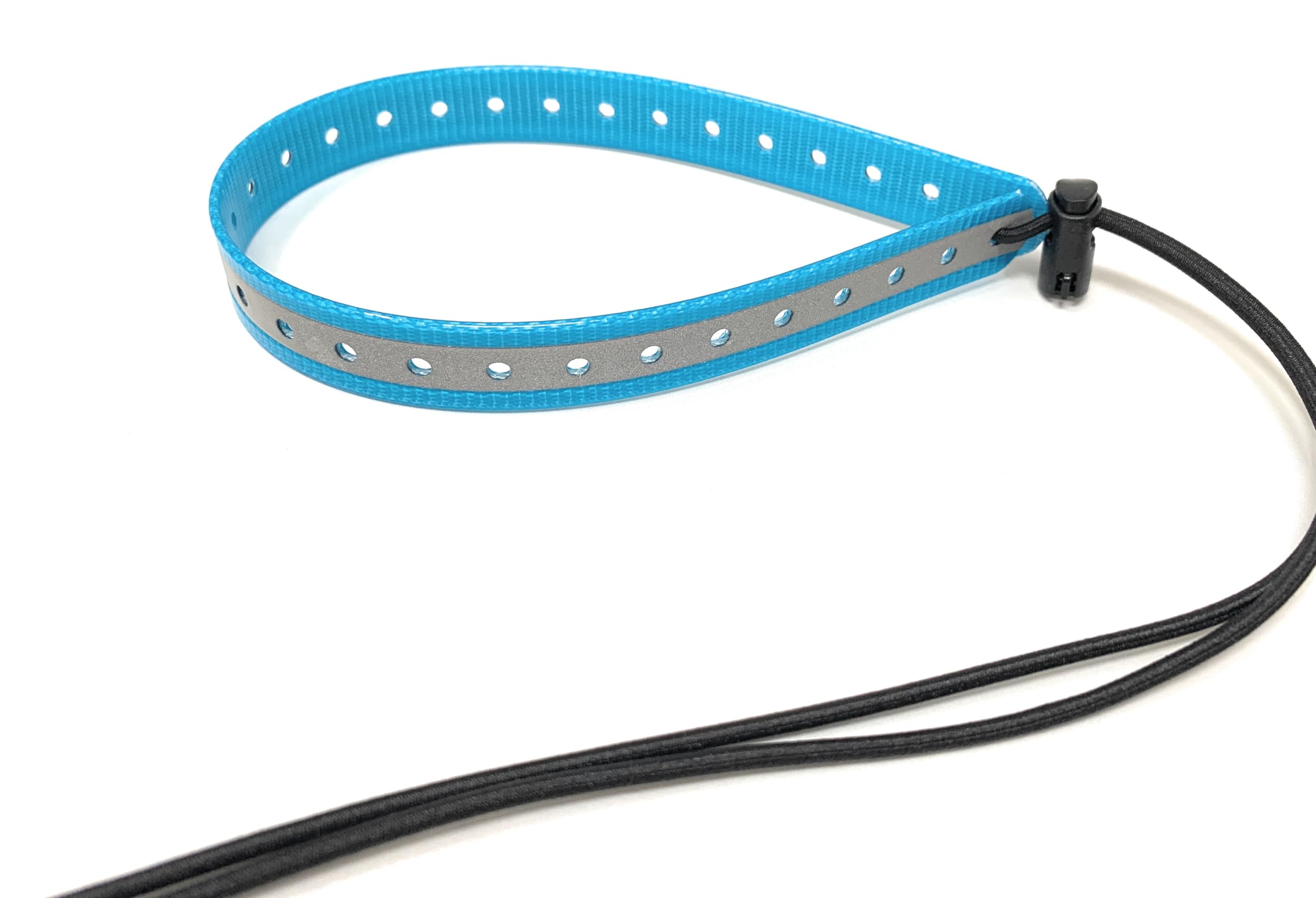 Replacement GPS eCollar with Adjustable Bungee, Multi-Hole Design, and Secure Toggle Closure for Small Dogs (Teal Blue, Small Ne