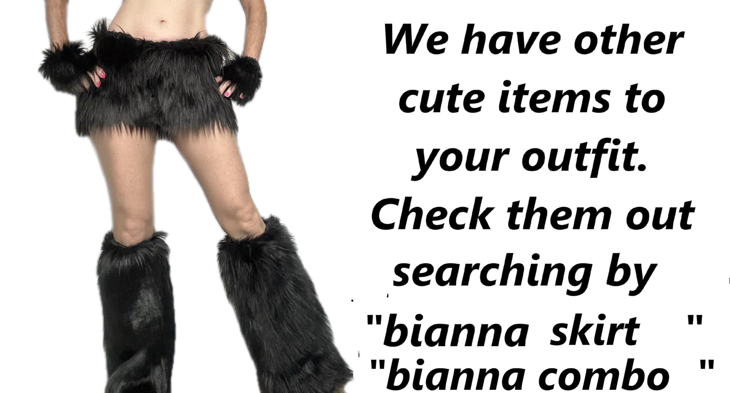 Bianna Creations Long Faux Fur Animal Luxury Tail, Cosplay Fursuit Fursona,Costume Dress Up Pet Play Furry Accessory (30, Baby