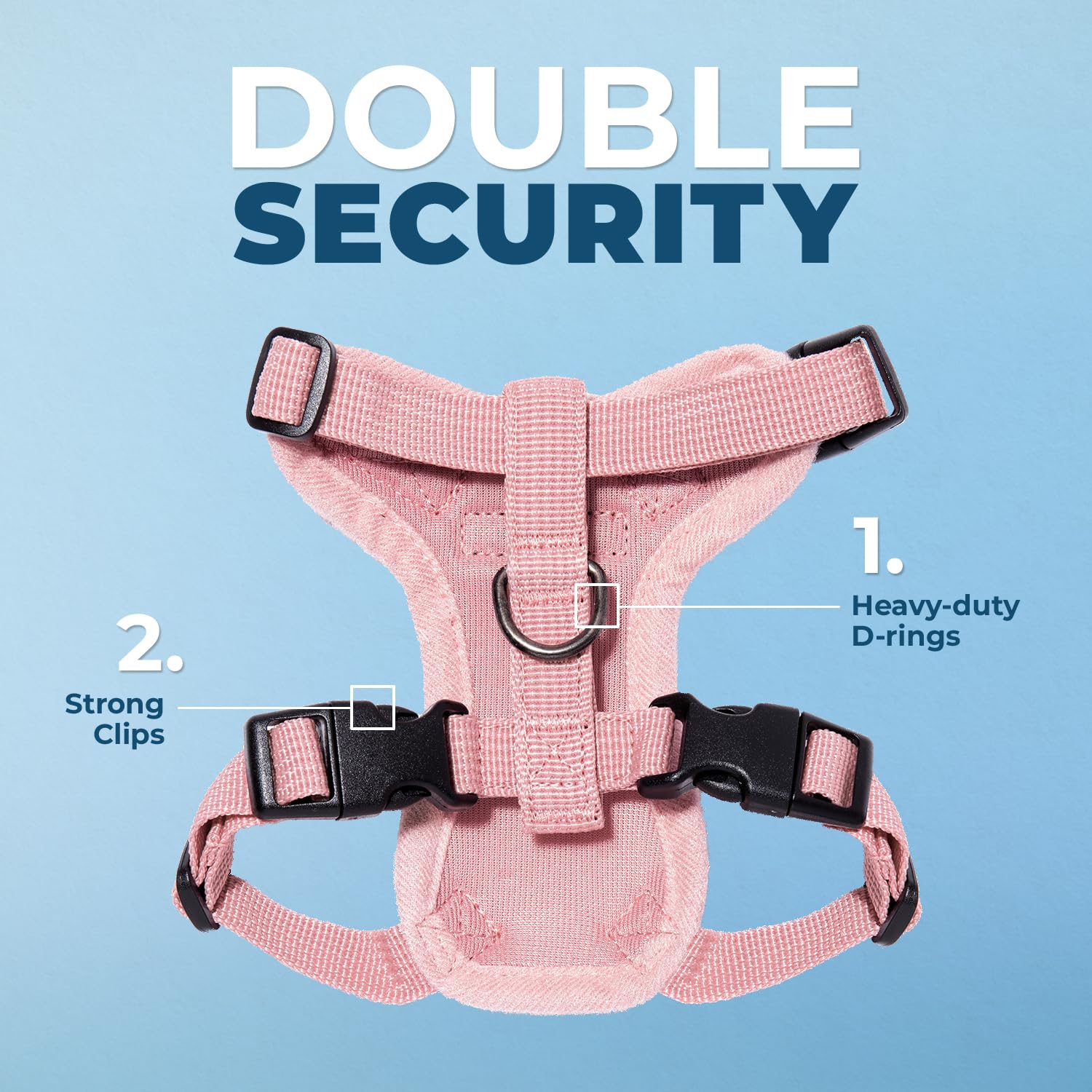 Voyager Step-In Lock Adjustable Cat Harness W. Cat Leash Combo Set With Neoprene Handle 5Ft - Supports Small, Medium And Large Breed Cats By Best Pet Supplies - Pink, Xxxs