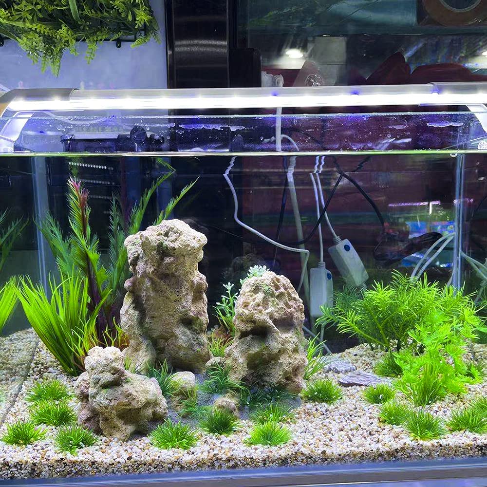 Aqua Kt Aquarium Landscape Foreground Grass Seaweed Green Plants For Marine Freshwater Fish Tank Decoration, Pack Of 10