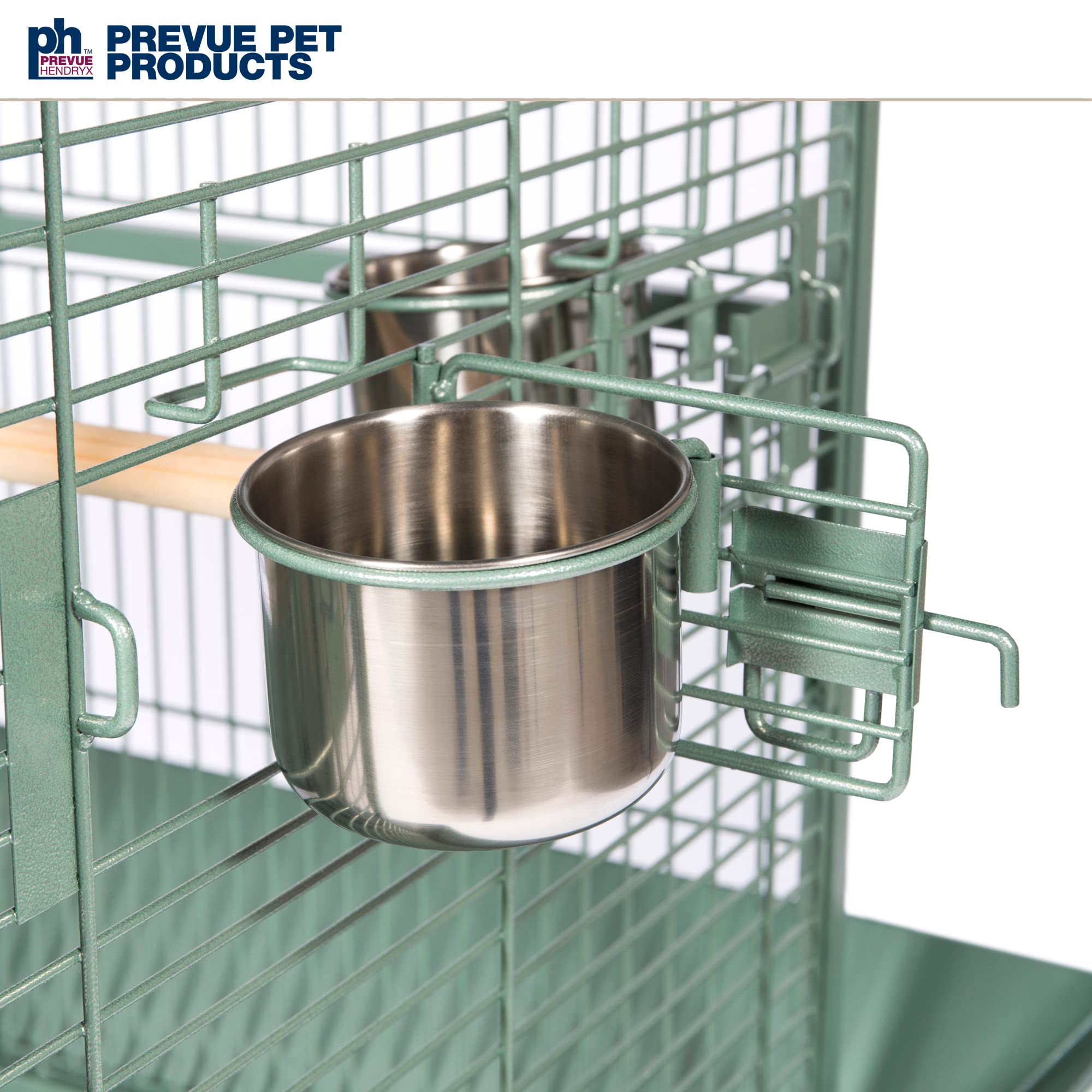 Prevue Pet Products Wrought Iron Select Bird Cage 3152Sage Sage Green, 24-Inch By 20-Inch By 60-Inch