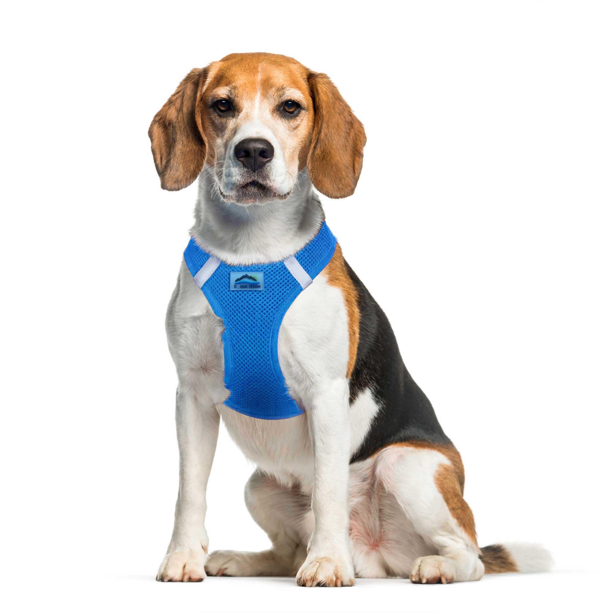 Doggie Design American River Solid Ultra Choke-Free Dog Harness - Cobalt Blue (X-Large)