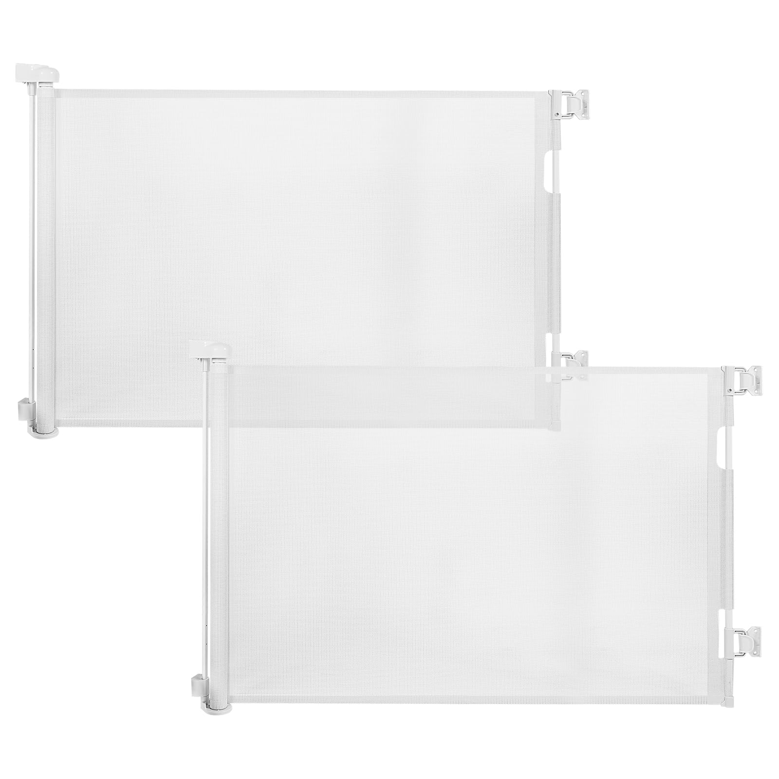 2-Pack Retractable Baby Gate for Stairs-33   Height, Expands up to 55   Width-Safety Gate for Infants, Toddlers, Dogs & Pets-Eas