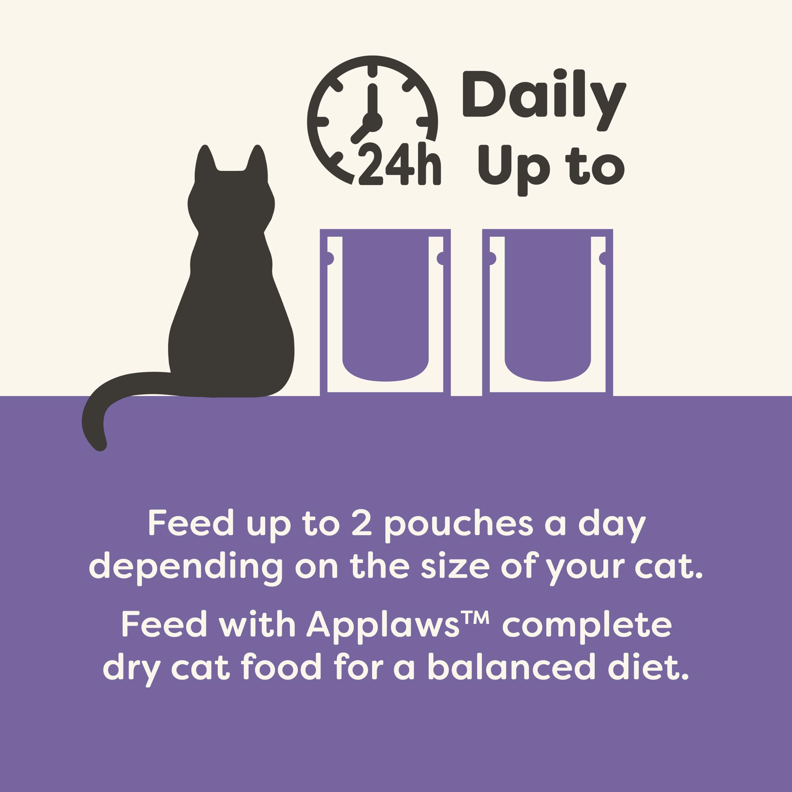 Applaws Natural Wet Cat Food in Mousse, Limited Ingredient Wet Cat Food Pouches, No Additives, Made with Natural Ingredients, Fi