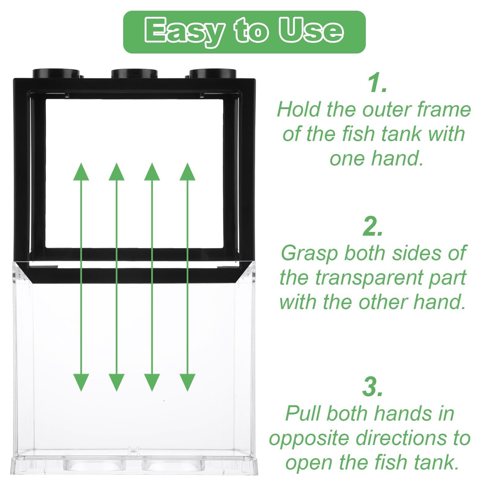 Loyorty 4Pcs Plastic Small Betta Fish Tank, 0.6 Gallon Stackable Fish Bowl, Cube Fish Aquarium Tank For Shrimp, Turtle, Small Cr