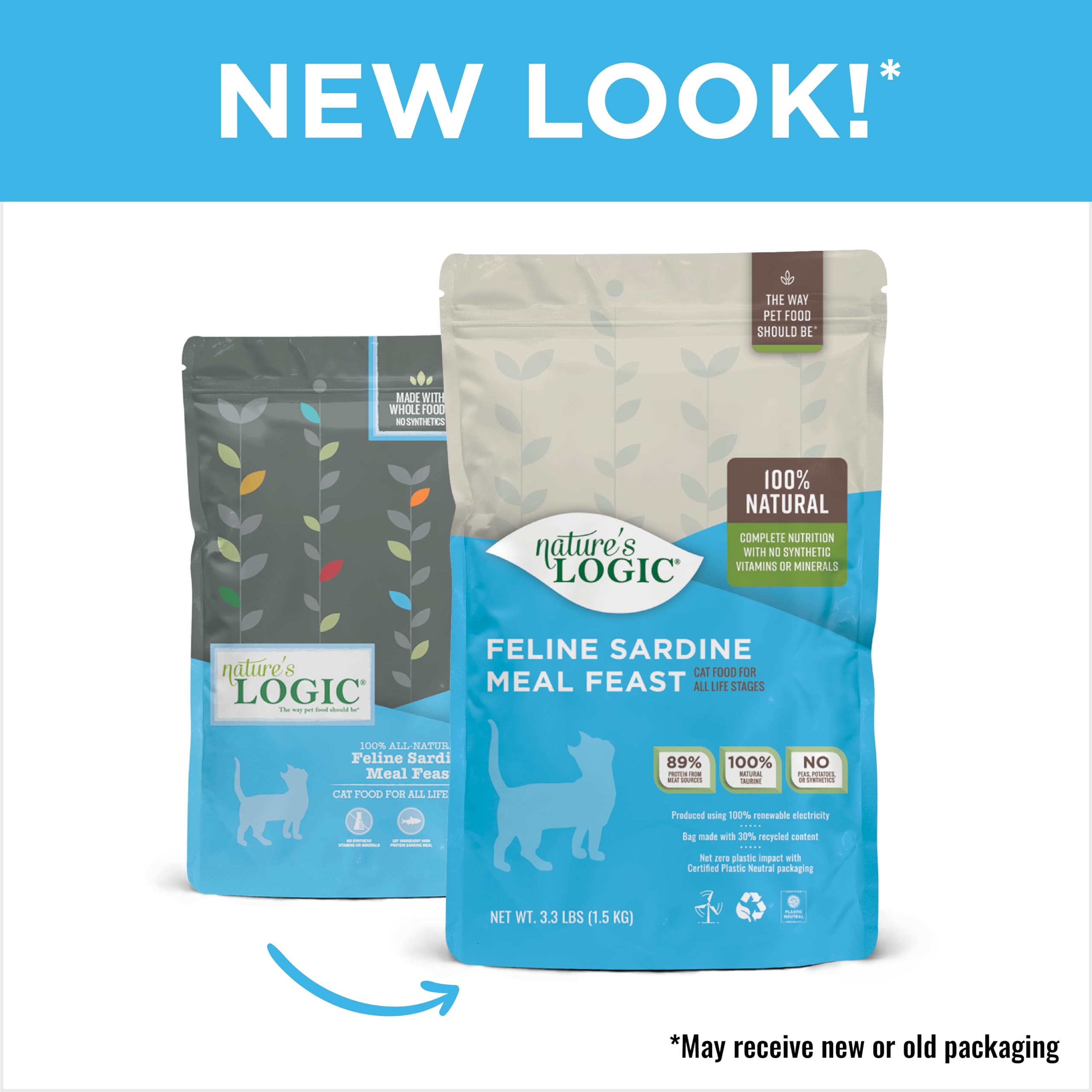 Natures Logic Sardine Dry Cat Food (1 Pack), 3.3 lb