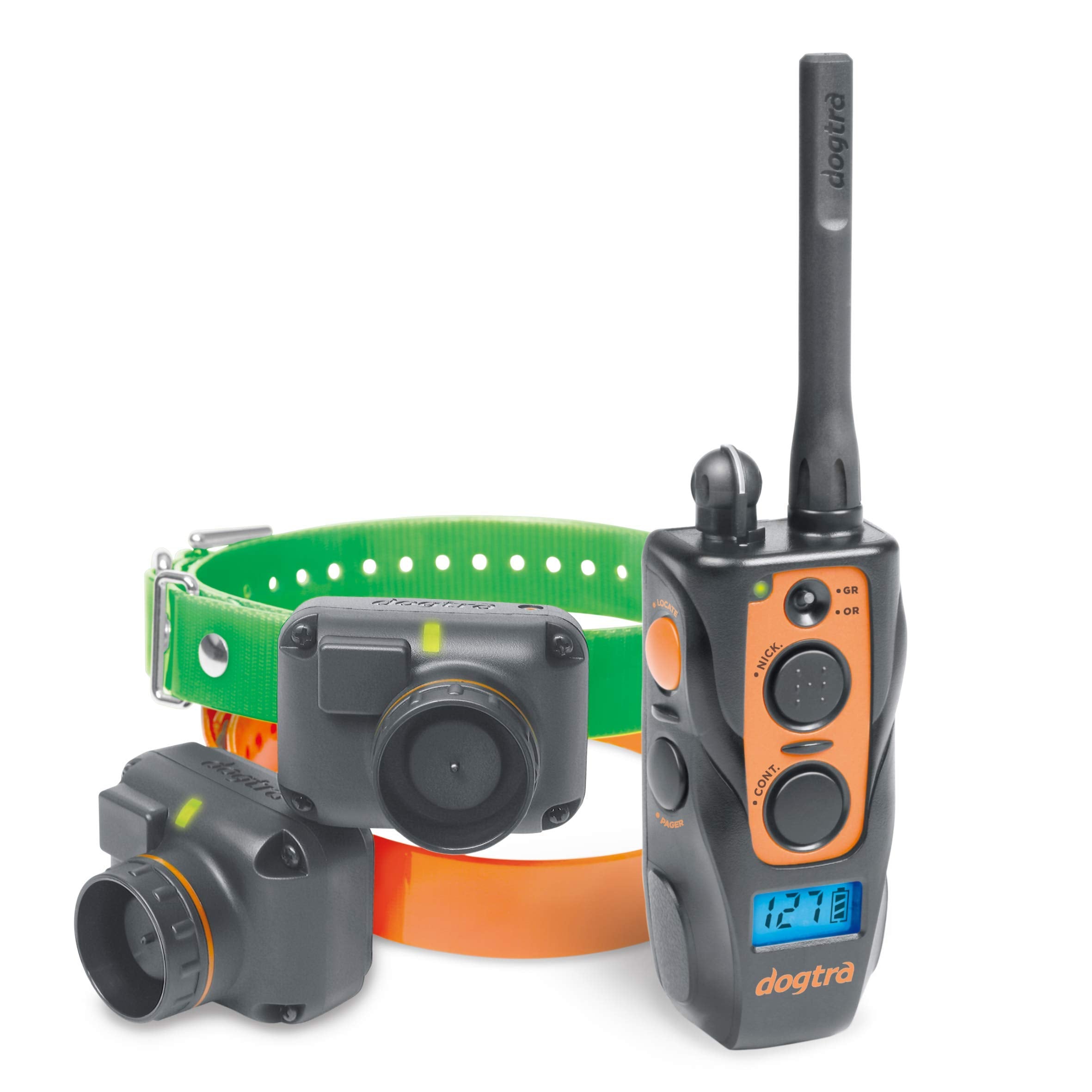 Dogtra 2702 T&B 2-Dogs Remote Training And Beeper Collar With 1 Mile Range, Fully Waterproof, Rechargeable, Static, Vibration, W