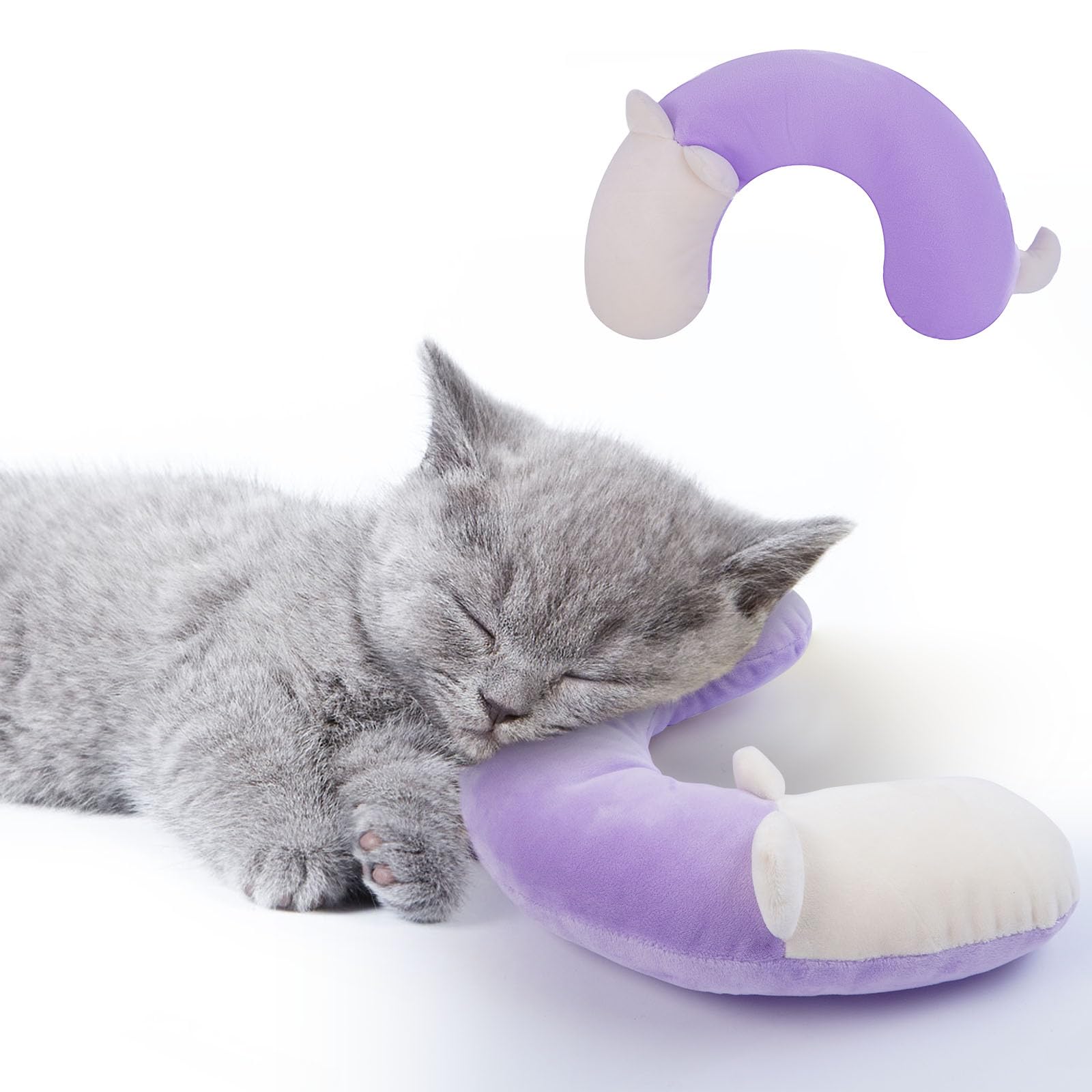Morvigive Dog Pillow,Pet Cat Pillow,Dog Pillows For Small Dogs,Dog Neck Pillow,Soft Kitten Pillow,Machine Washable Dog U-Shaped 