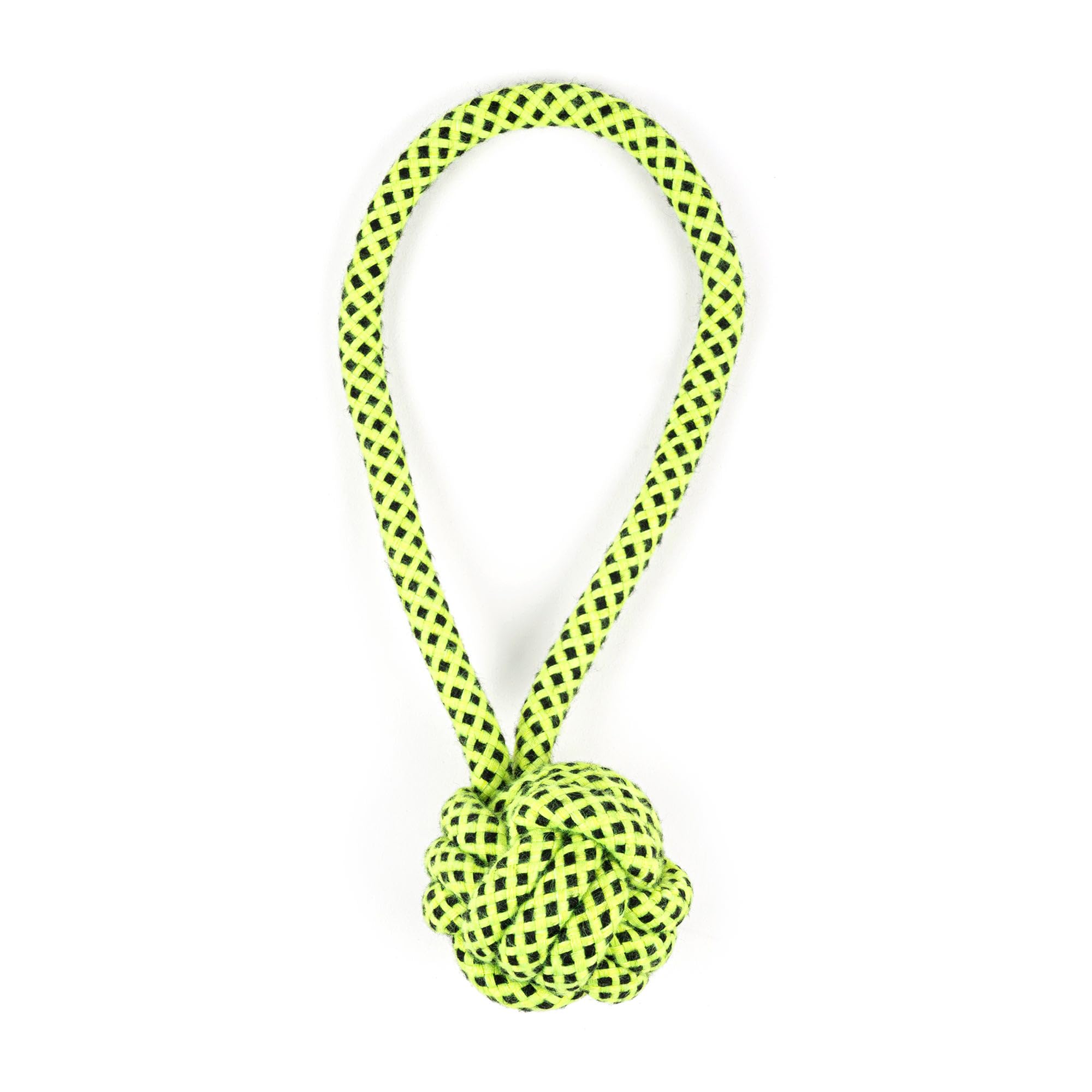 Tail Lovers Co. FetchABall Rope Dog Toy  Green
