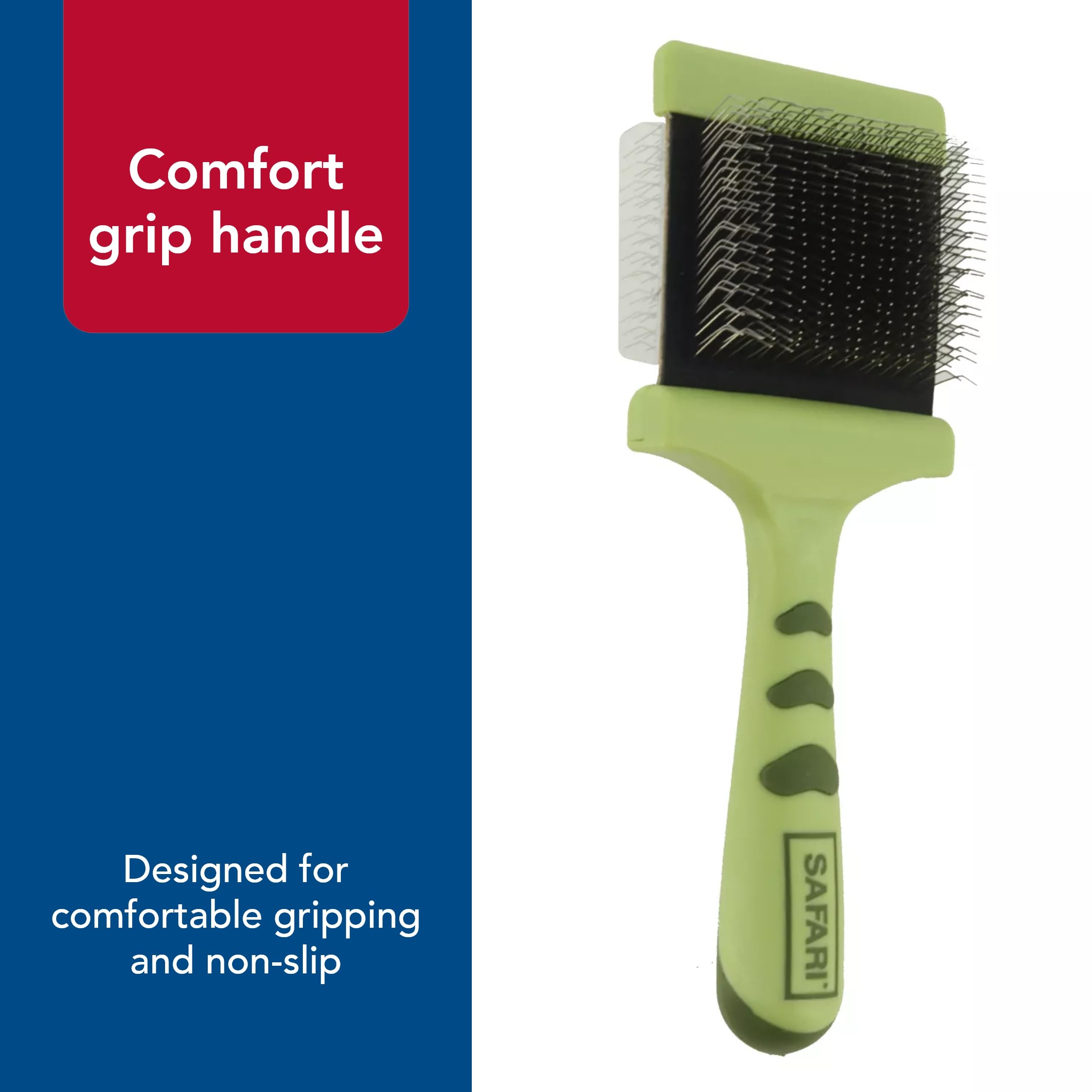 Coastal Pet Safari Dog Flexible Slicker Brush - Dog Brush For Shedding - Undercoat Rake And Grooming Brush For Small And Medium Dogs - Small