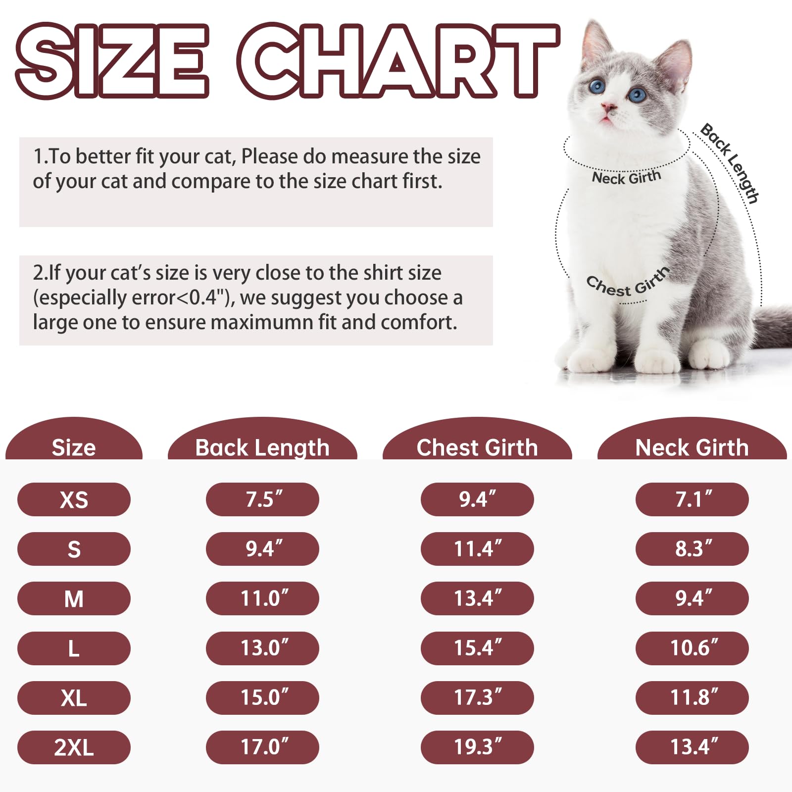 Qbleev Sticky Hair Cat Clothes, Prevent Fur Shedding Shirts For Cats Only, Kitten Pajamas Costumes Outfits For Daily Wear Partie