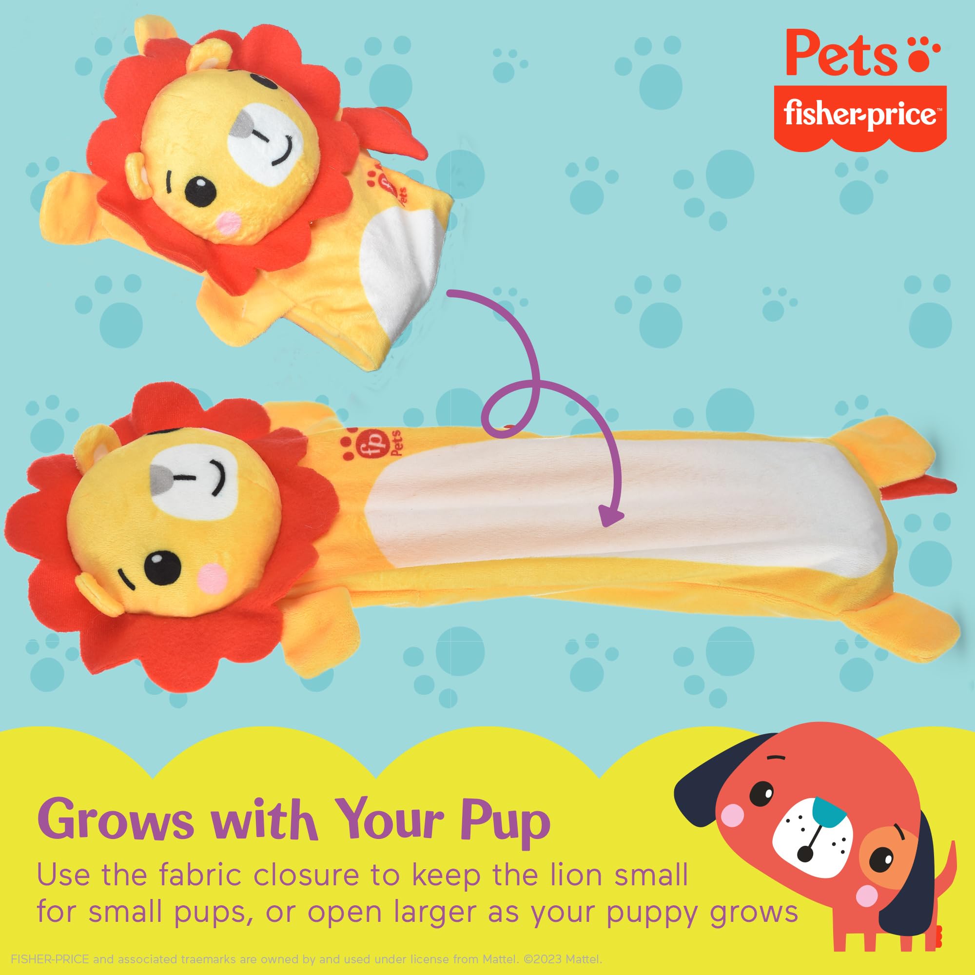 Fisher-Price Warming Furrr-end Cuddler for Puppies - Microwaveable, Reusable Soft Calming Toy - Multifunctional Dog Toy