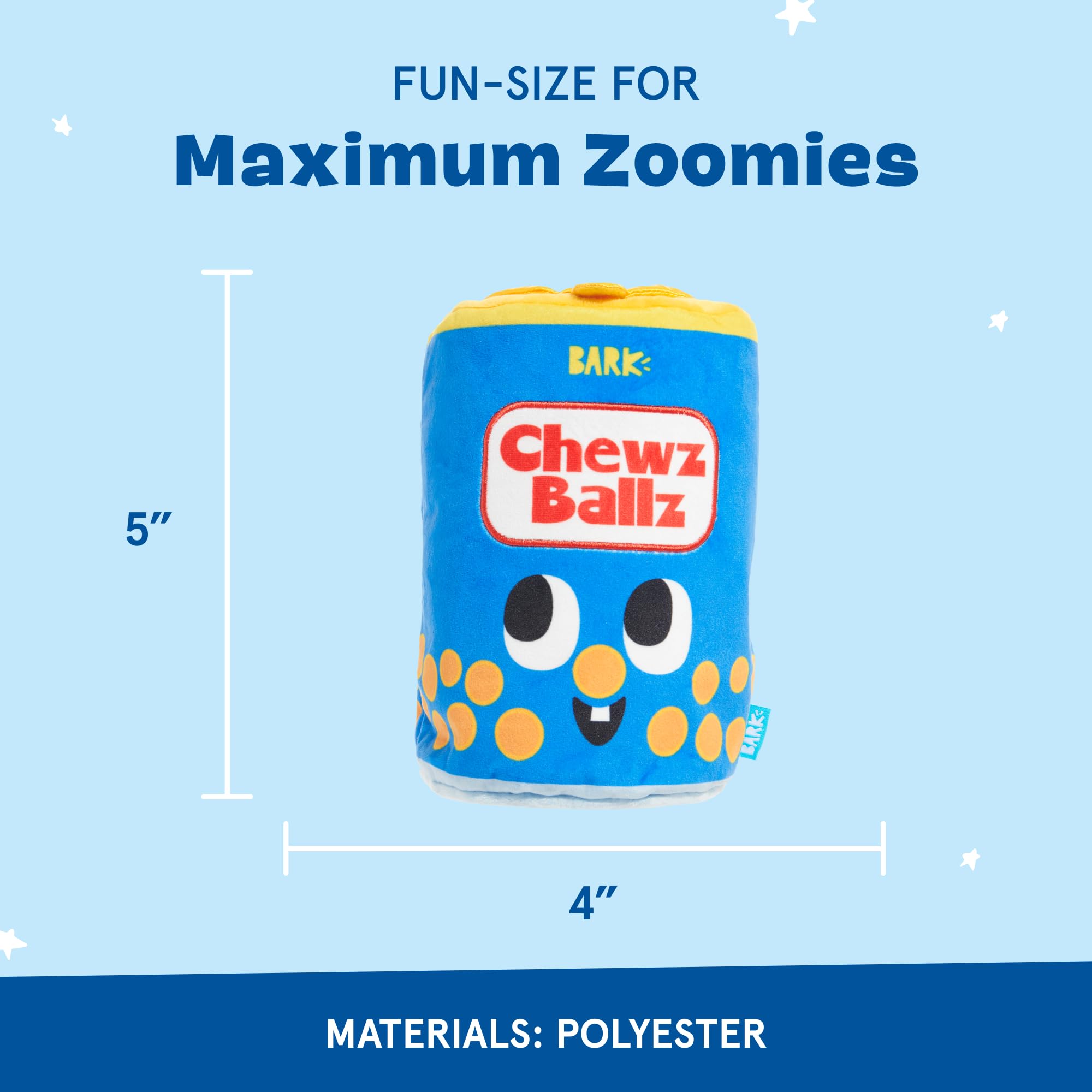 Barkbox Chewz Ballz Plush Dog Toy | Multi-Part Fun For Small Dogs, Perfect For Playtime & Fetch