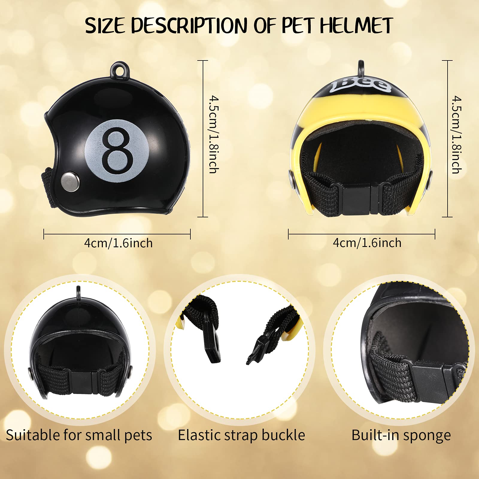 Frienda 4 Pieces Bearded Dragon Accessories Toy Set Bearded Dragon Funny Toy Lizard Helmet Hat And Mini Skateboard For Lizard Bearded Dragon Turtle Hamster Parrot Reptile Small Animals Pets