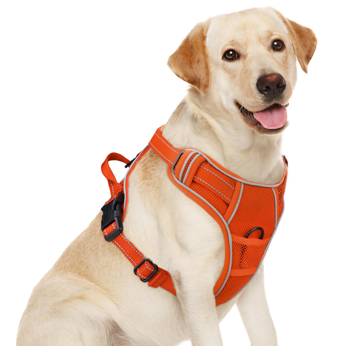 Joytale Step-In No Pull Dog Harness For Large Dogs With 2 Leash Clips, Reflective Pet Vest With Easy Control Handle, Adjustable 