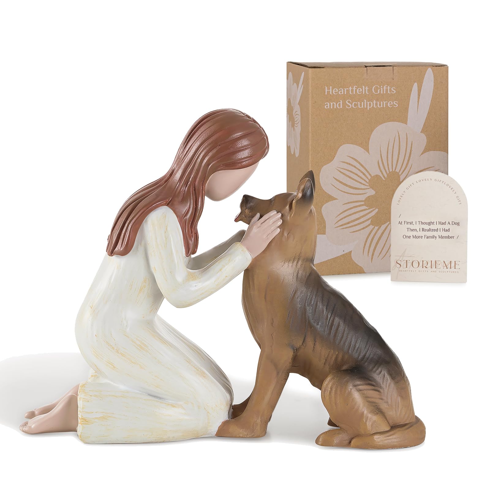 Storieme German Shepherd Gifts For Women: Dog Memorial Gift Pet Loss Sympathy Bereavement Remembrance Gift Angel Of Friendship D