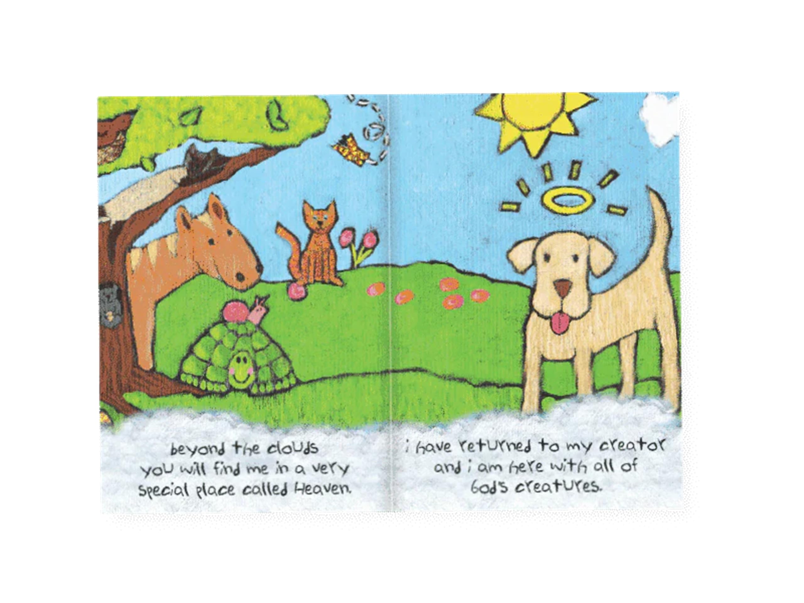 Dog Speak Sympathy Booklet - ''All Dogs Go To Heaven'' - 14-Page Pet Loss Remembrance Gift To Express Grief & Support, 4.75'' X