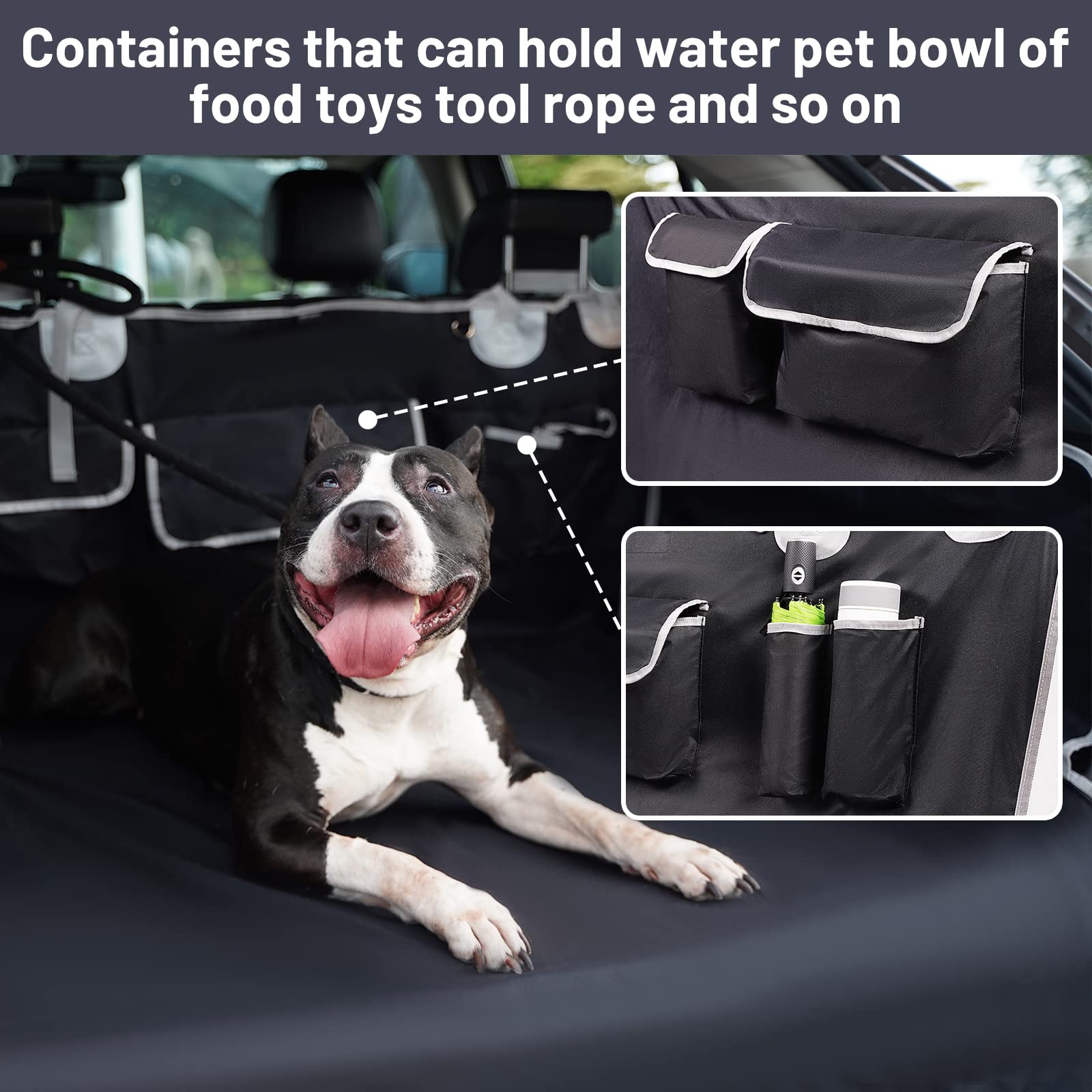 Bytaoqipet Suv Cargo Liner For Dogs, Waterproof Pet Cargo Cover Dog Seat Mat For Suvs Sedans Vans With Bumper Flap Protector