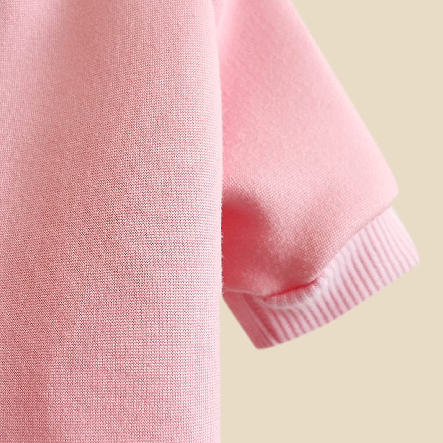 2Pc Pet Sweaters For Hairless Cats & Small Dogs - Cotton Pullover Shirts With Sleeves (Red & Pink, Medium)