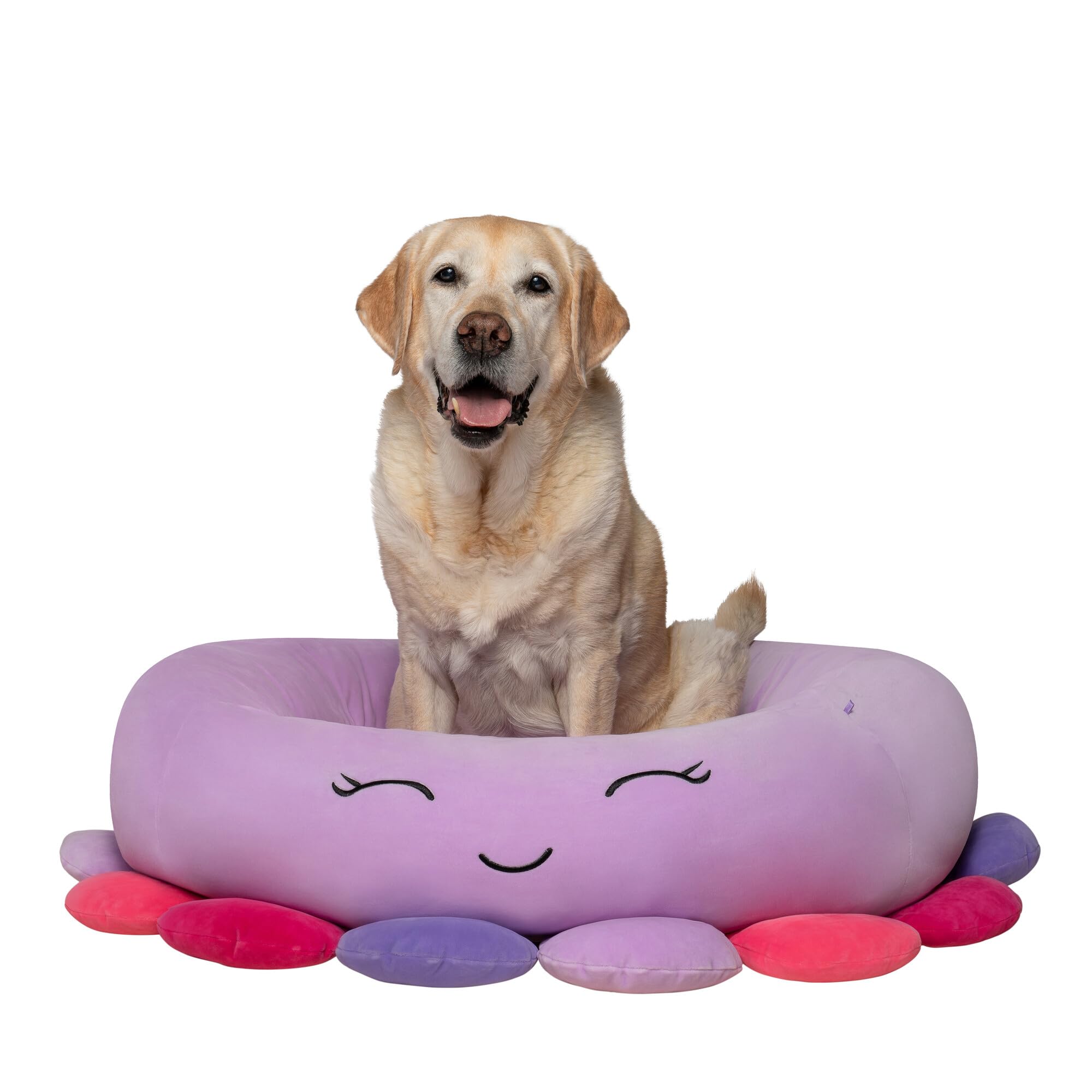 Squishmallows Original 36-Inch Beula The Octopus Pet Bed - Extra Large Ultrasoft Official Plush Pet Bed