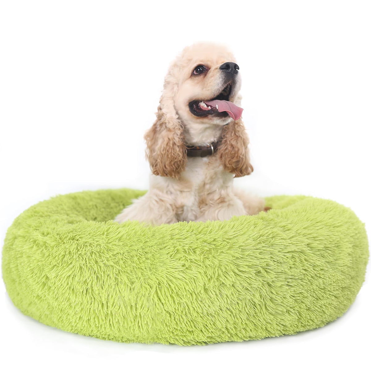 Calming Bed For Dogs 30 Inches Dark Gray Dog Beds For Medium Dogs Washable Anti-Anxiety Dog Beds For Medium Dogs