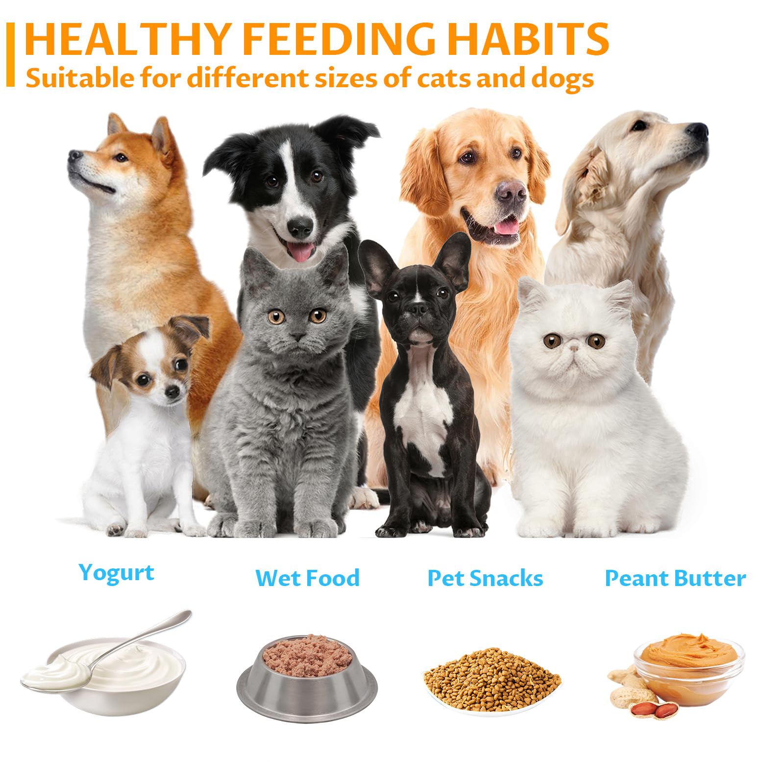 2PCS Lick Mat for Dogs, Silicone Dog Licking Mats with Suction Cups for Anxiety Relief, Cat Peanut Butter Lick Pad, Dog Treat Ma