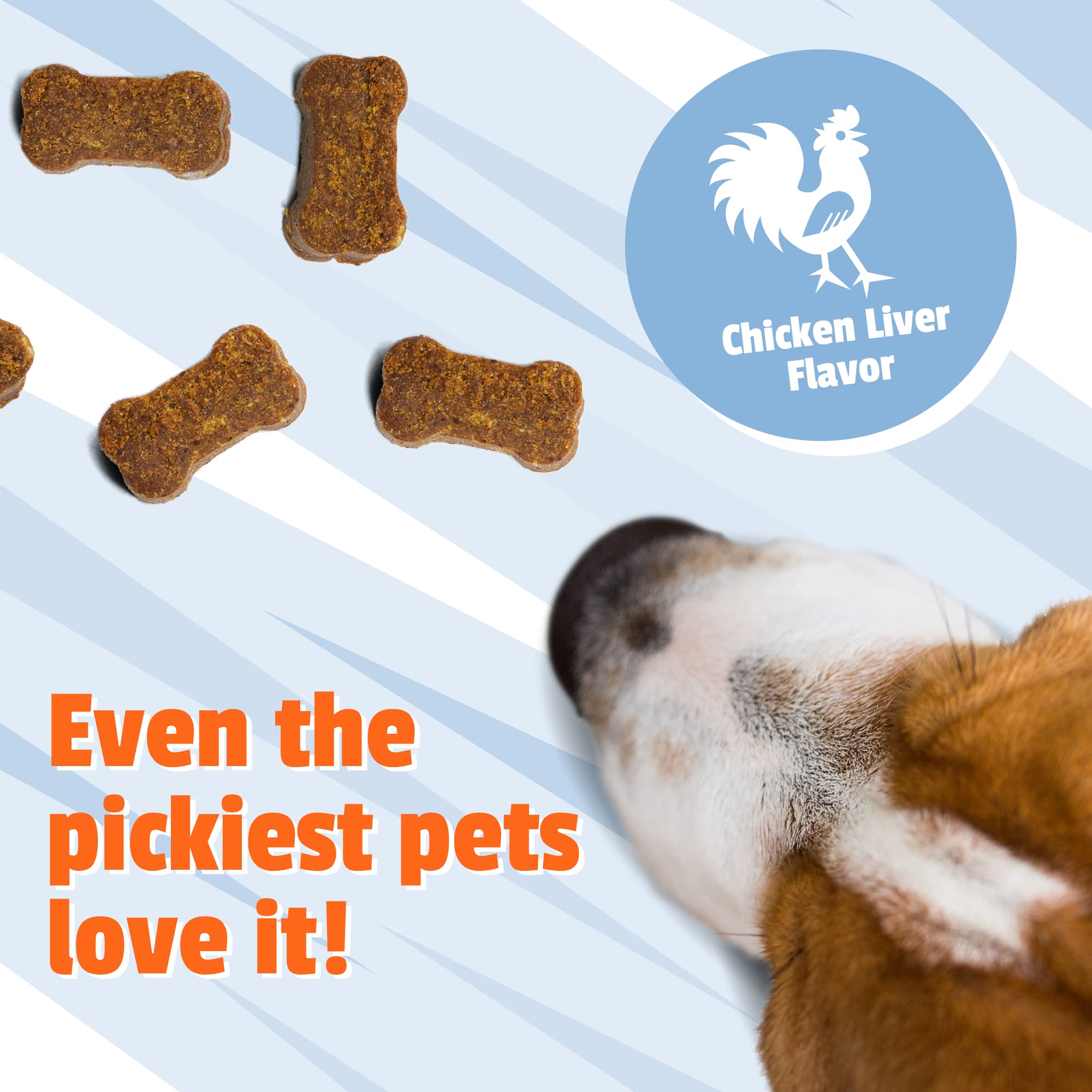 Pet Naturals Calming for Medium and Large Dogs, 30 Chicken Flavored Chews - Works in 30 Minutes, Anxiety Relief for Dogs, Vet Re