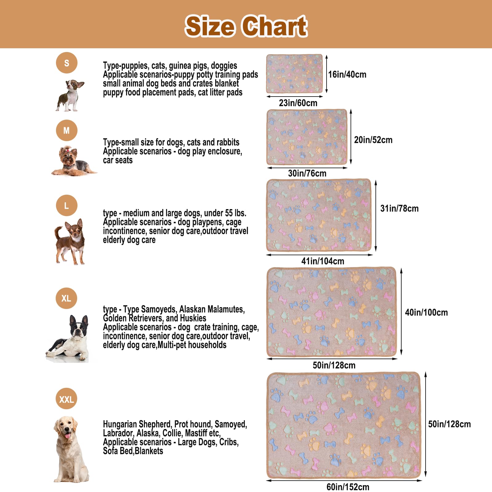 Dono 1 Pack Soft Fluffy Fleece Blanket For Small, Medium And Large Dogs - Paw Print Pink Pet Blanket Mat