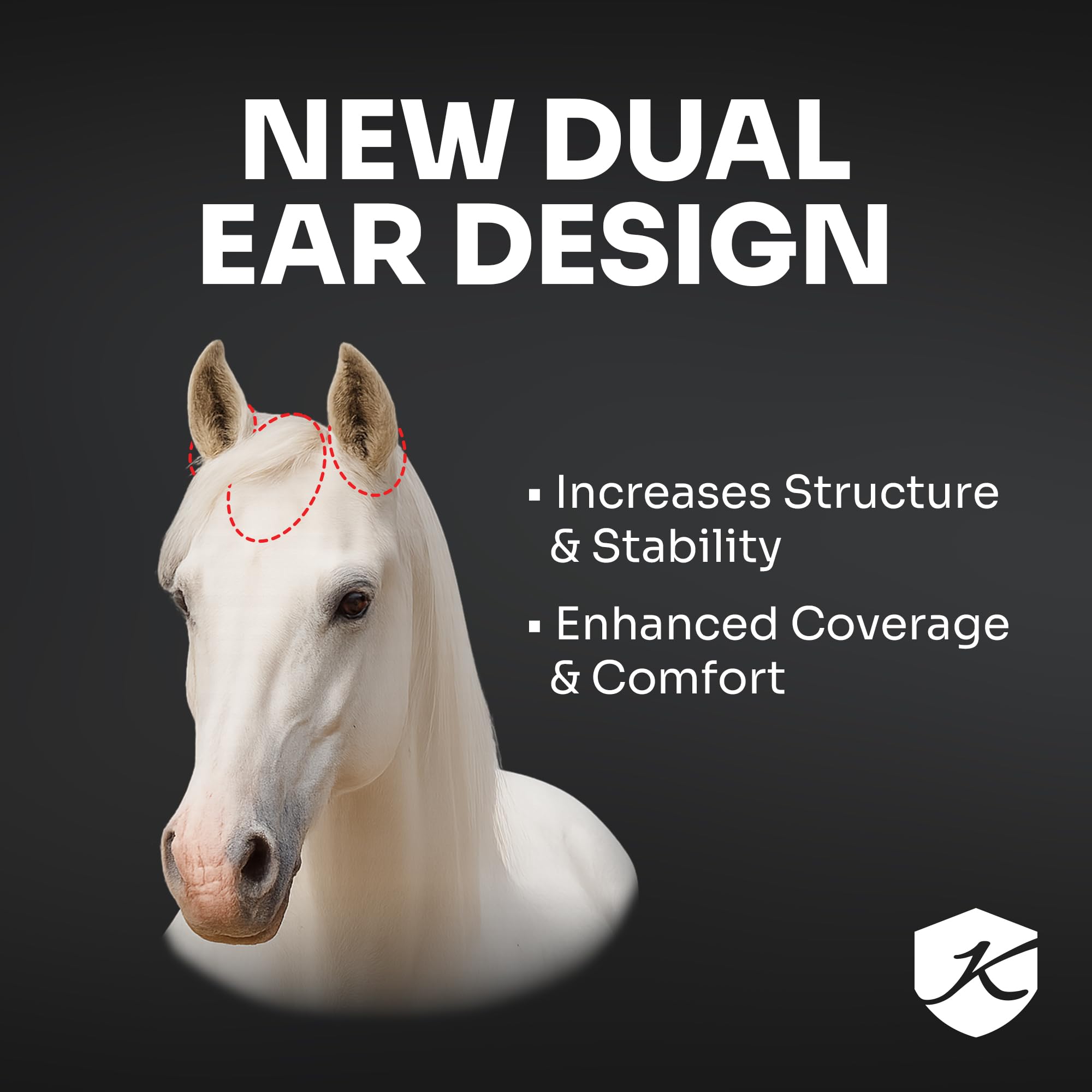 Kensington Fly Mask w/Web & Nose Size: L-Avg Color: 2019-Imperial Jade